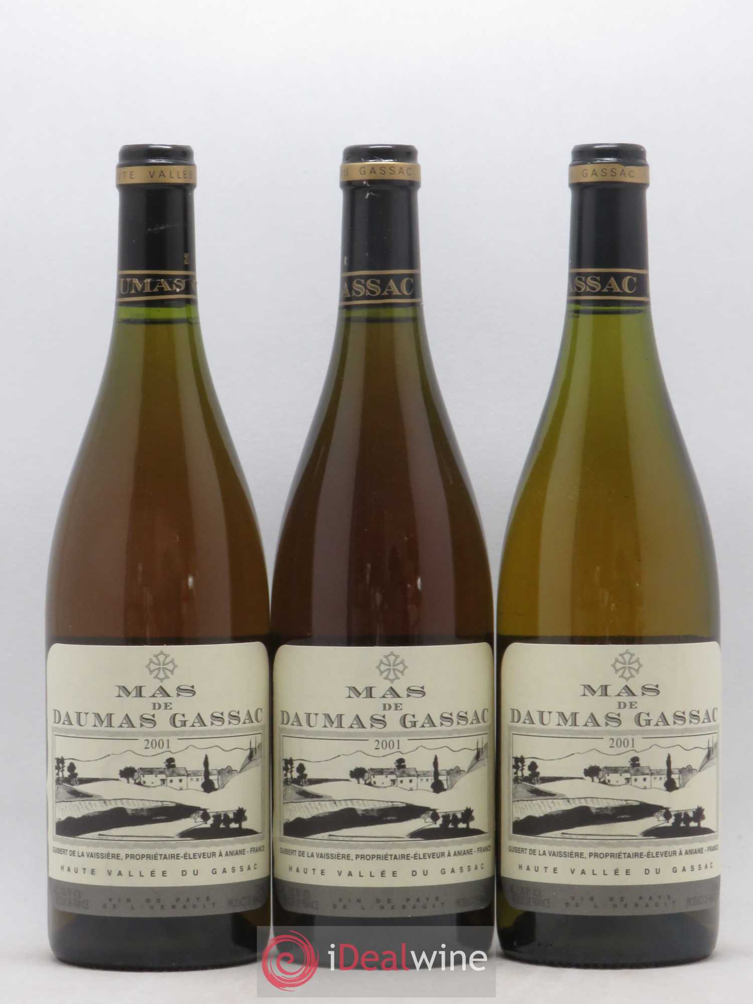 Saint-Guilhem-le-Désert - Cité d'Aniane Mas Daumas Gassac Famille Guibert de La Vaissière 2001 - Lot de 6 bouteilles - 2