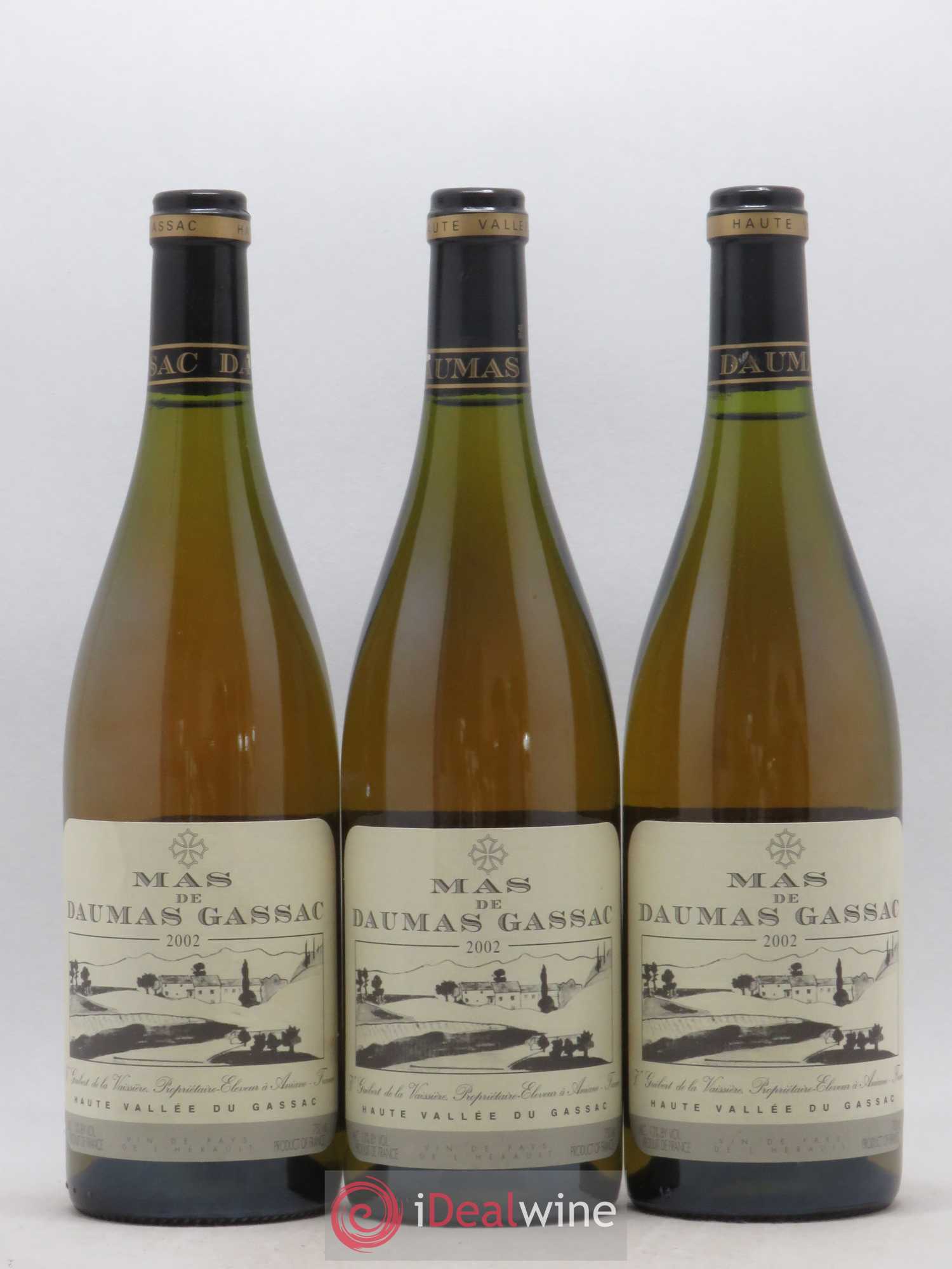 Saint-Guilhem-le-Désert - Cité d'Aniane Mas Daumas Gassac Famille Guibert de La Vaissière 2002 - Lot de 12 bouteilles - 3