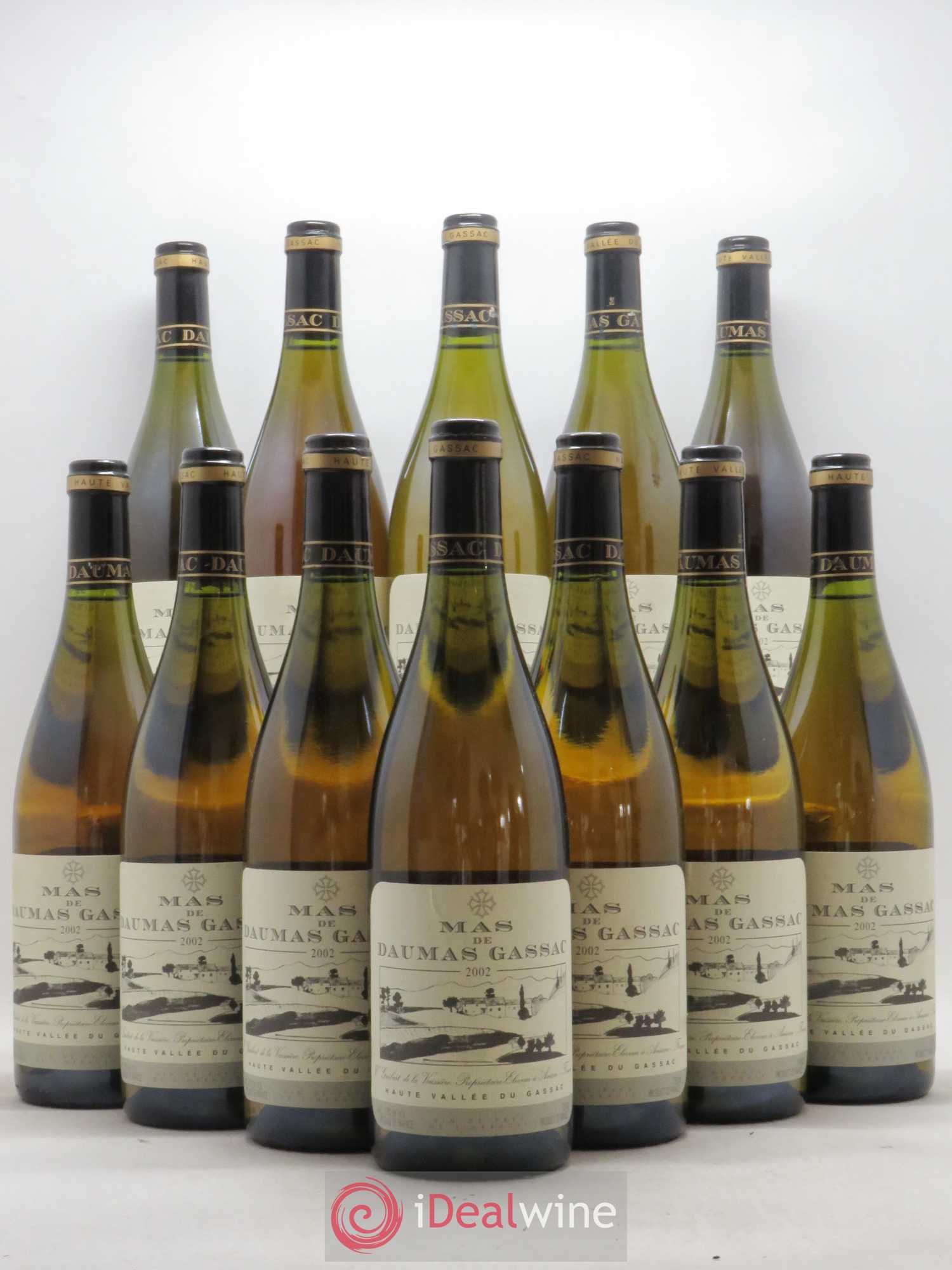 Saint-Guilhem-le-Désert - Cité d'Aniane Mas Daumas Gassac Famille Guibert de La Vaissière 2002 - Lot de 12 bouteilles - 0