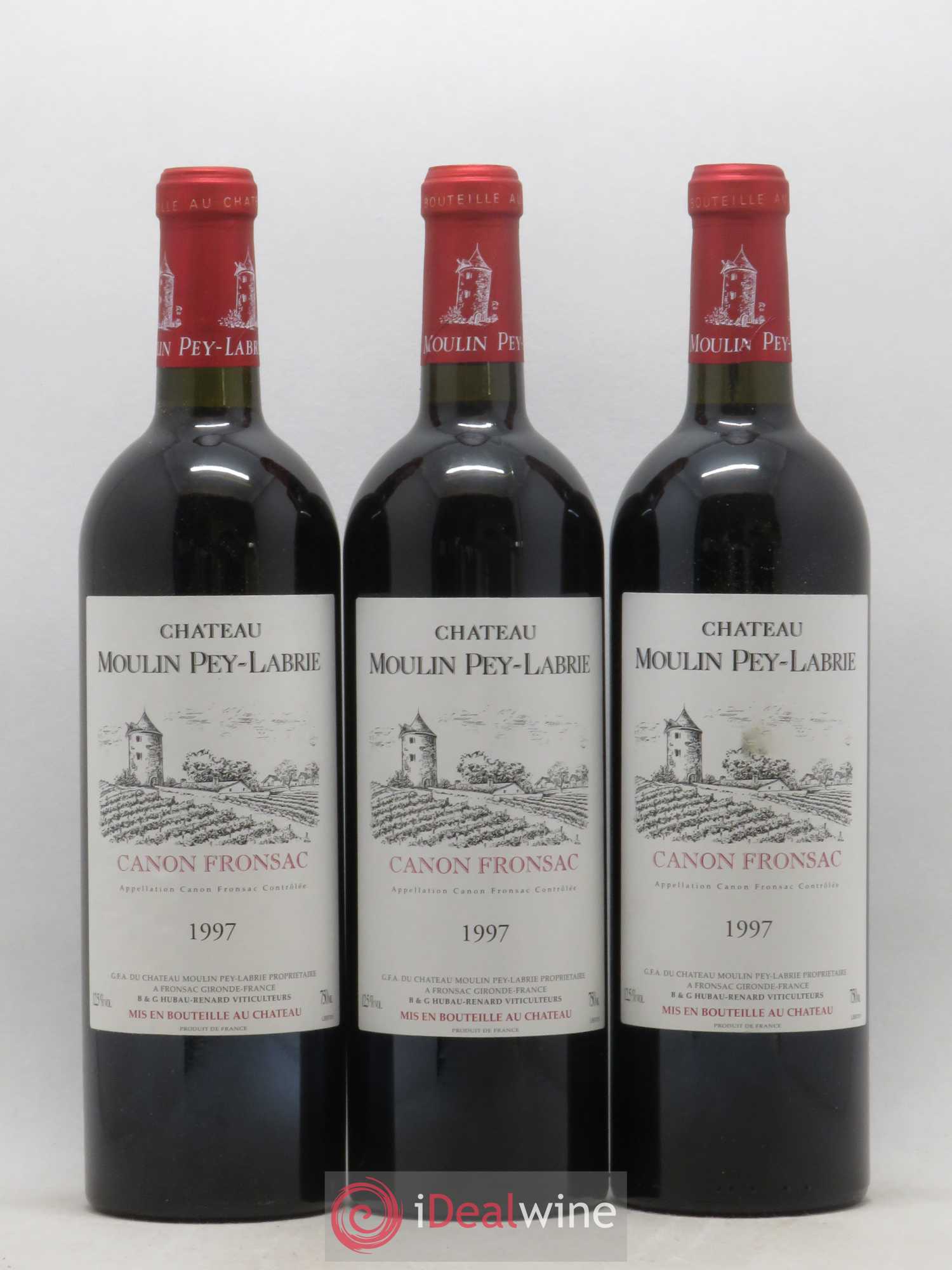 Château Moulin Pey-Labrie 1997 - Lot de 12 bouteilles - 1
