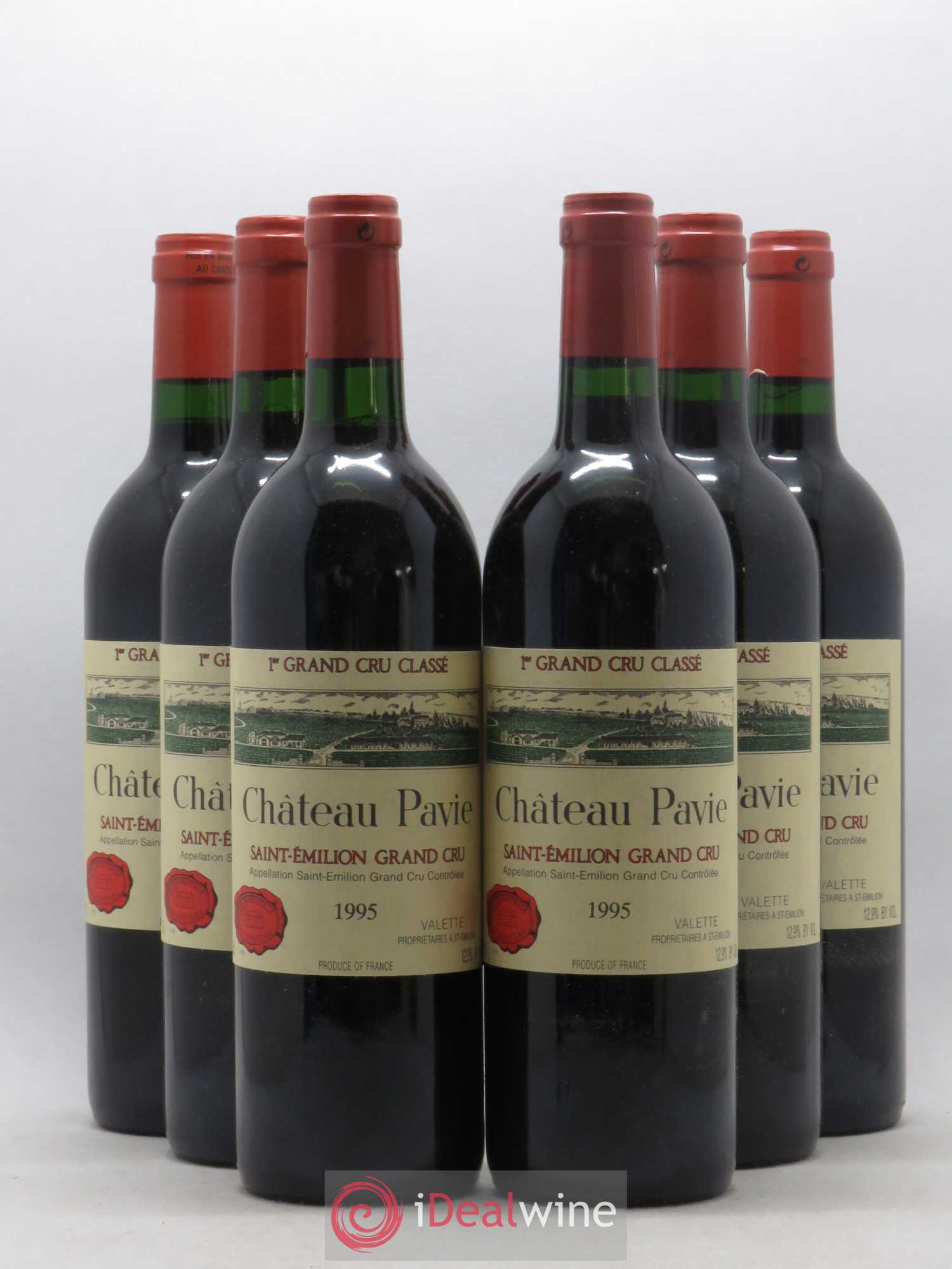 Château Pavie 1er Grand Cru Classé A 1995 - Lot de 6 bouteilles - 0