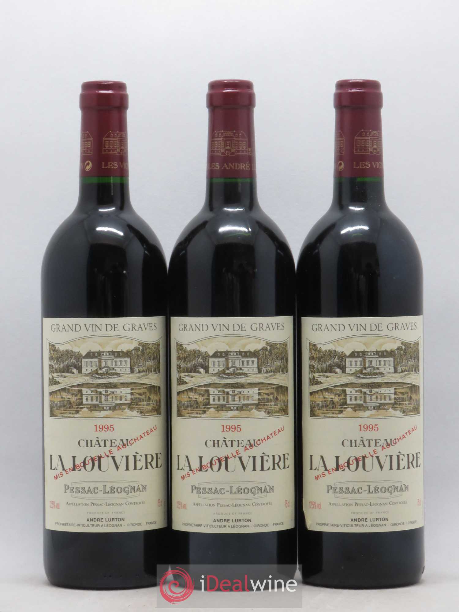 Château la Louvière 1995 - Lot de 12 bouteilles - 2
