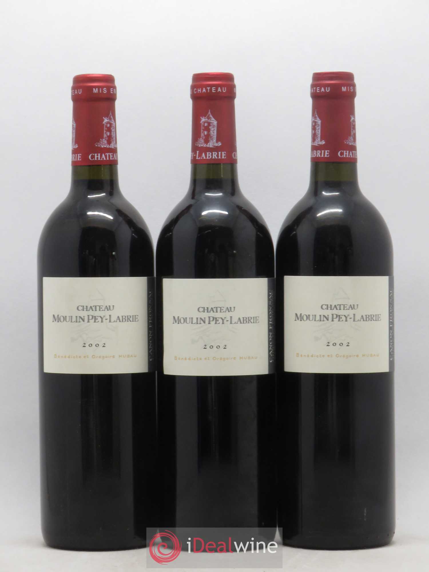 Château Moulin Pey-Labrie 2002 - Lot of 12 bottles - 2
