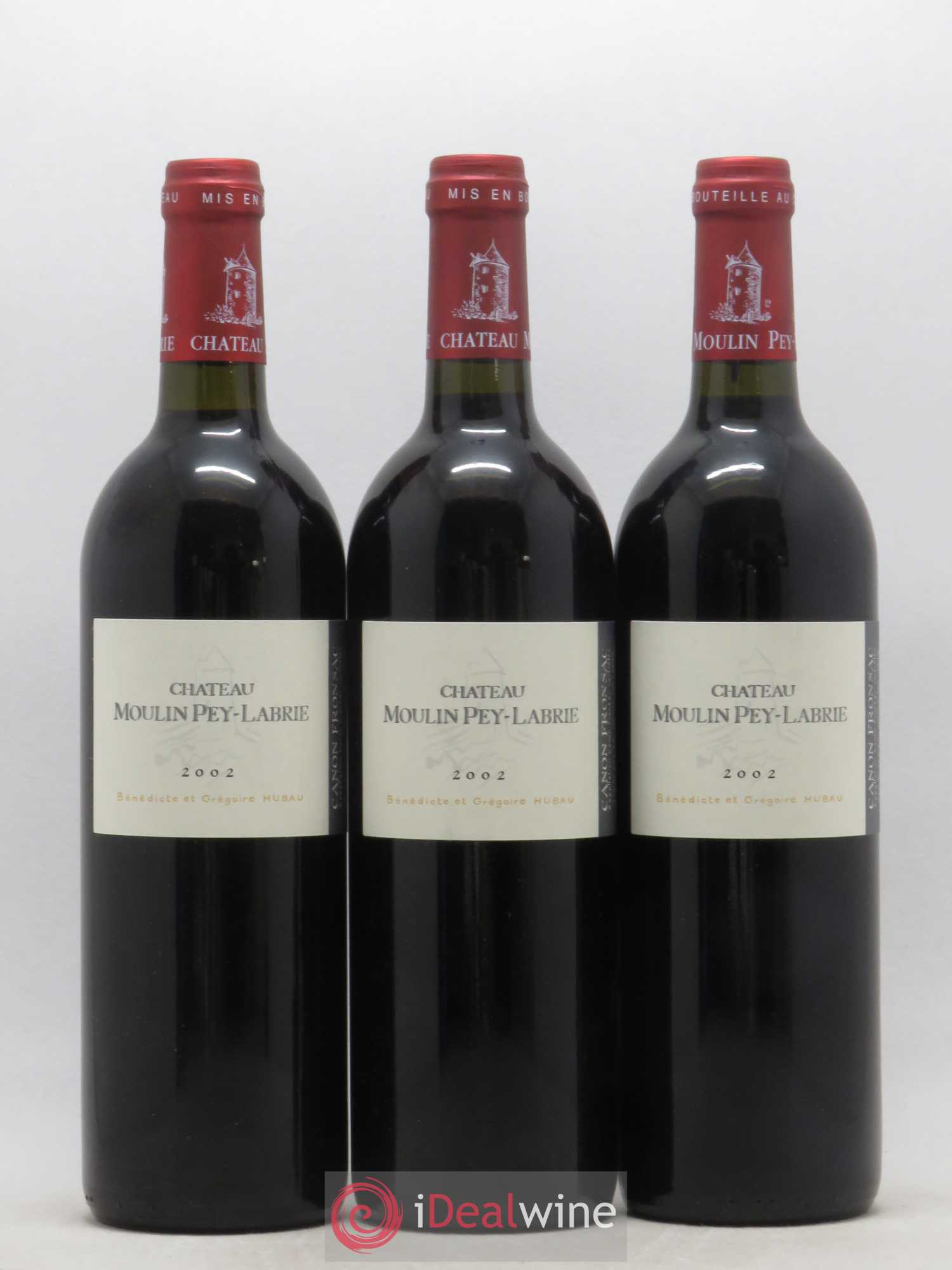 Château Moulin Pey-Labrie 2002 - Lot of 12 bottles - 3