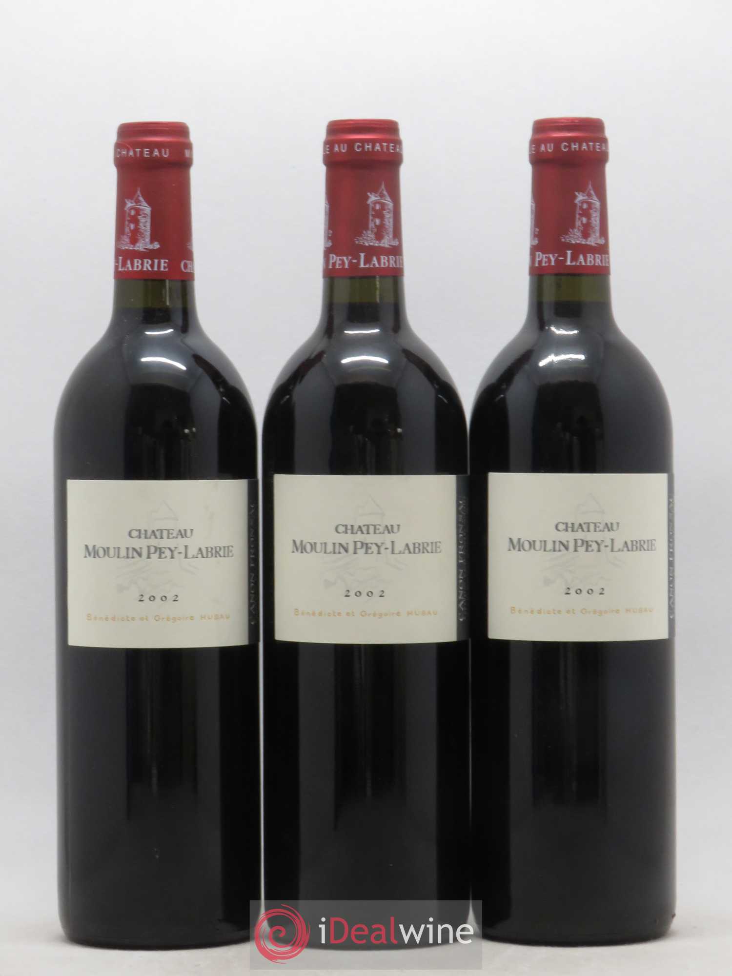Château Moulin Pey-Labrie 2002 - Lot of 12 bottles - 4