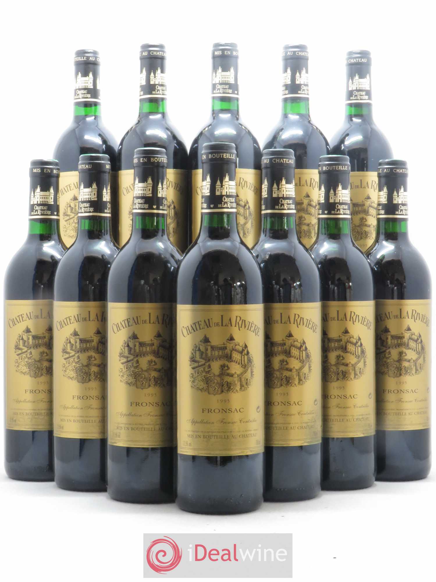 Château de La Rivière 1995 - Lot de 12 bouteilles - 0