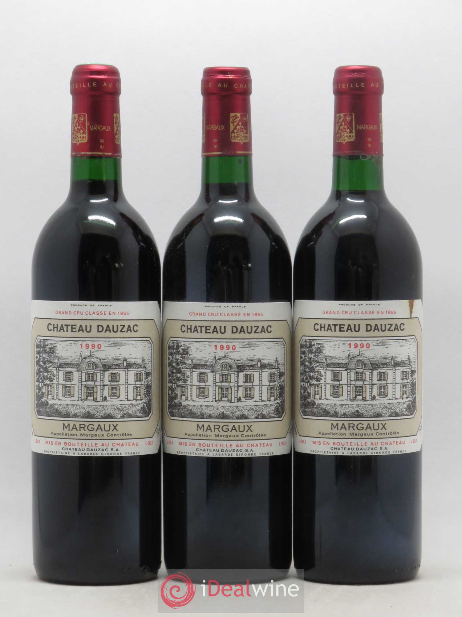 Château Dauzac 5ème Grand Cru Classé 1990 - Lot de 12 bouteilles - 1