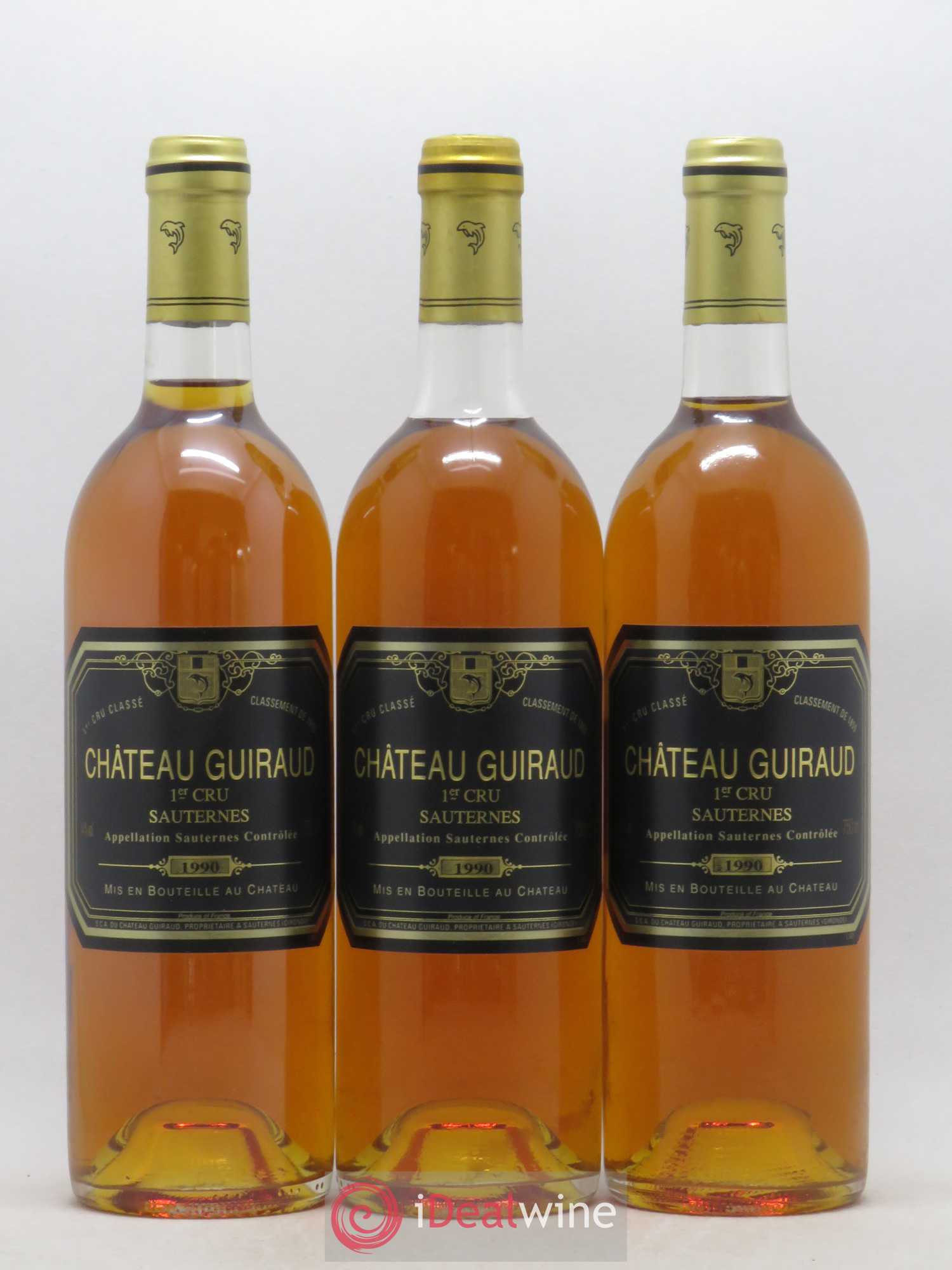 Château Guiraud 1er Grand Cru Classé 1990 - Lotto di 12 bottiglie - 1