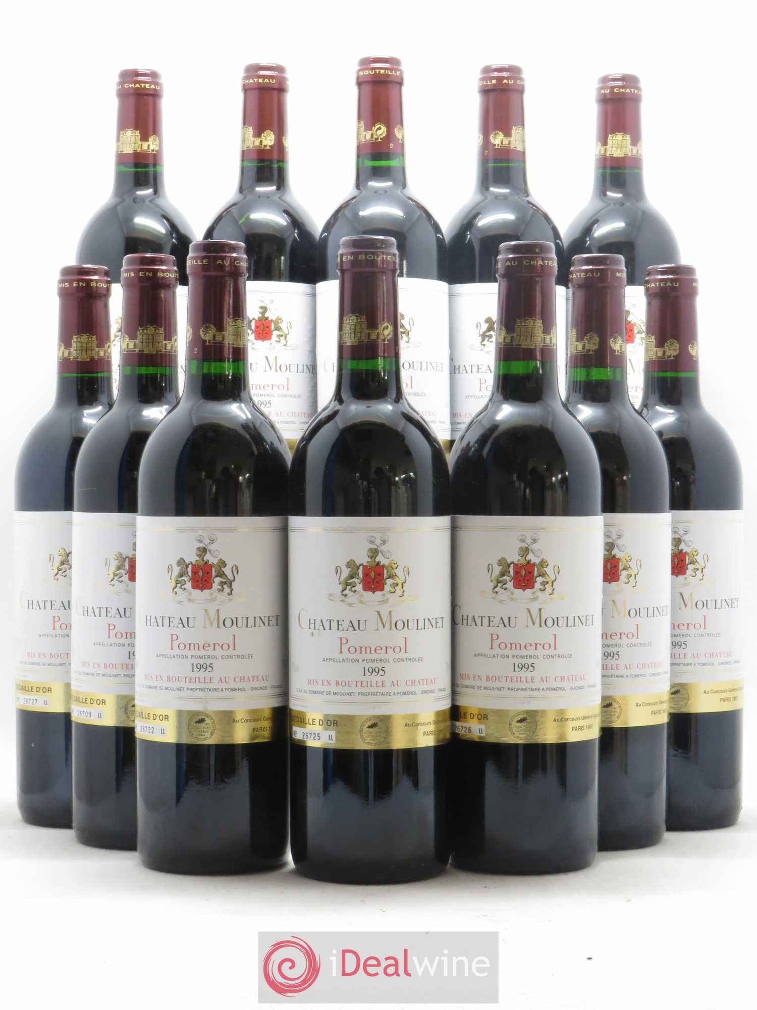 Château Moulinet 1995 - Lot de 12 bouteilles - 0
