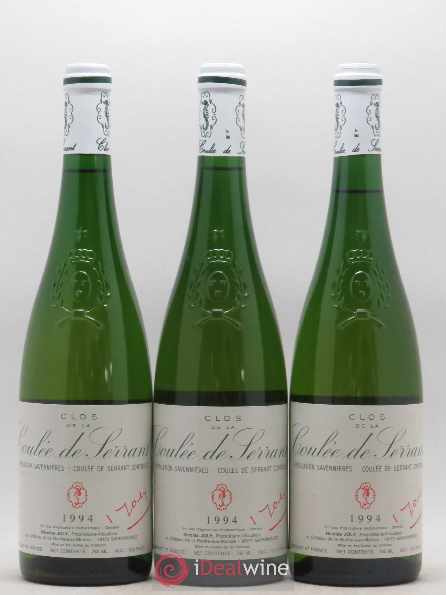 Savennières Clos de la Coulée de Serrant Vignobles de la Coulée de Serrant - Nicolas Joly 1994 - Lot de 6 bouteilles - 2
