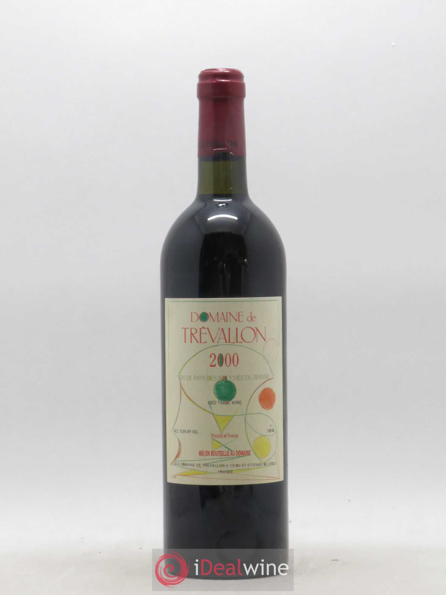 VDP Bouches du Rhône Trévallon (Domaine de) Eloi Dürrbach 2000 - Lot de 1 bouteille - 0