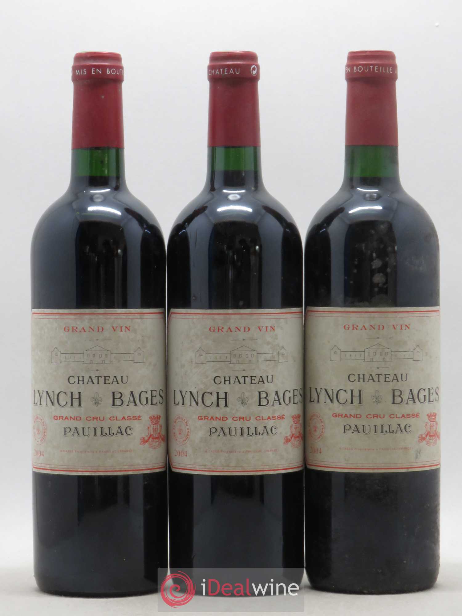 Château Lynch Bages 5ème Grand Cru Classé 2004 - Lot de 3 bouteilles - 0