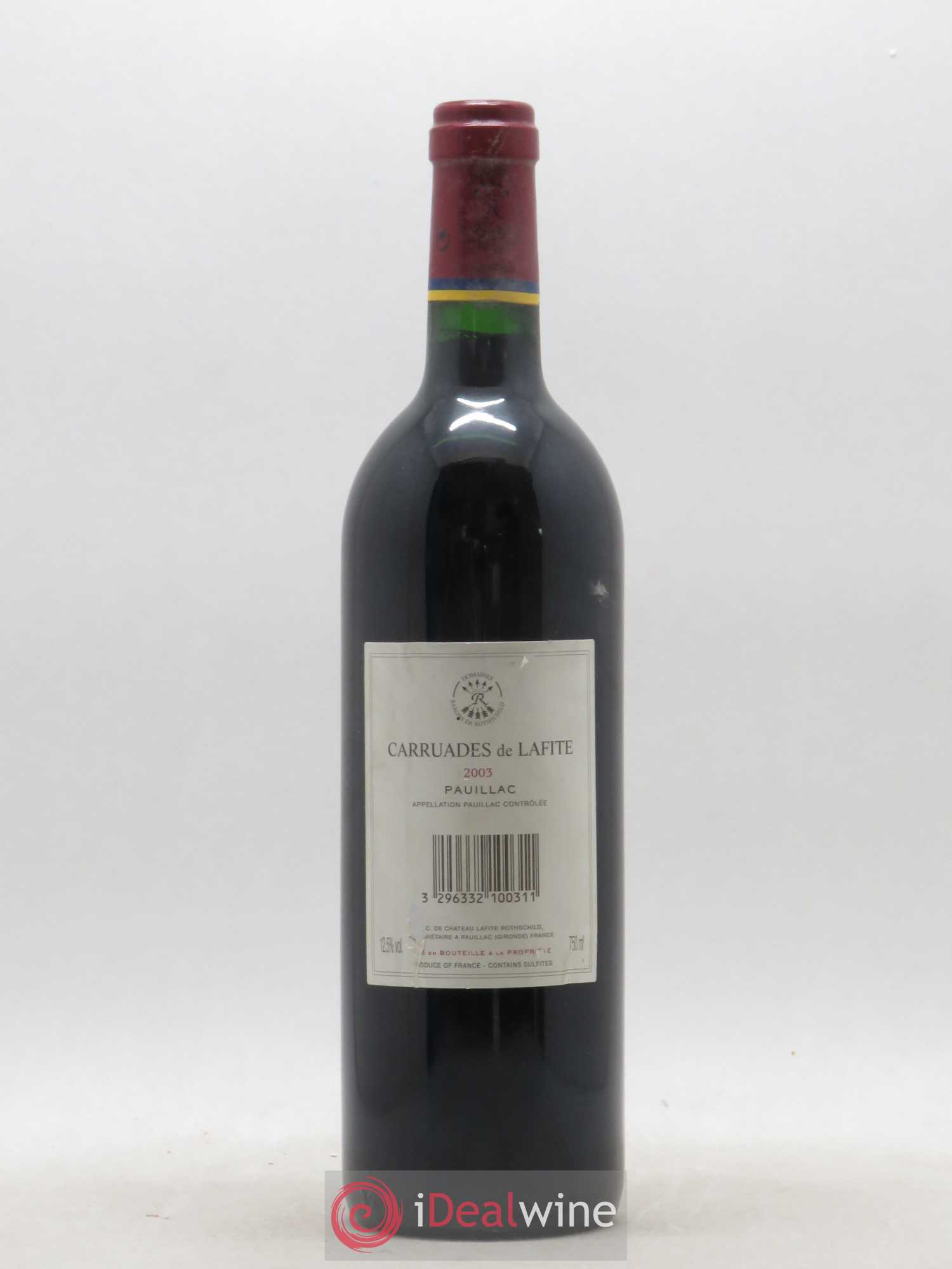 Carruades de Lafite Rothschild Second Vin 2003 - Lot de 1 bouteille - 1