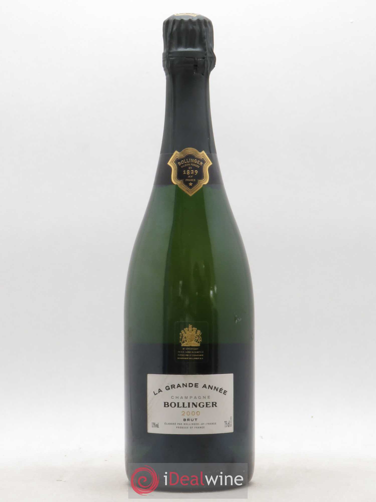 La Grande Année Brut Bollinger 2000 - Lot de 1 bouteille - 0