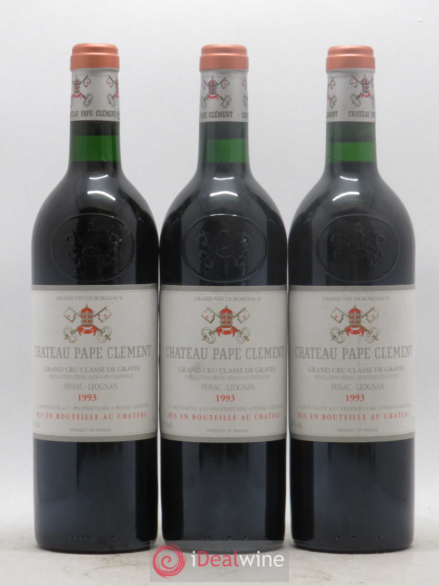 Château Pape Clément Cru Classé de Graves 1993 - Lot de 6 bouteilles - 1