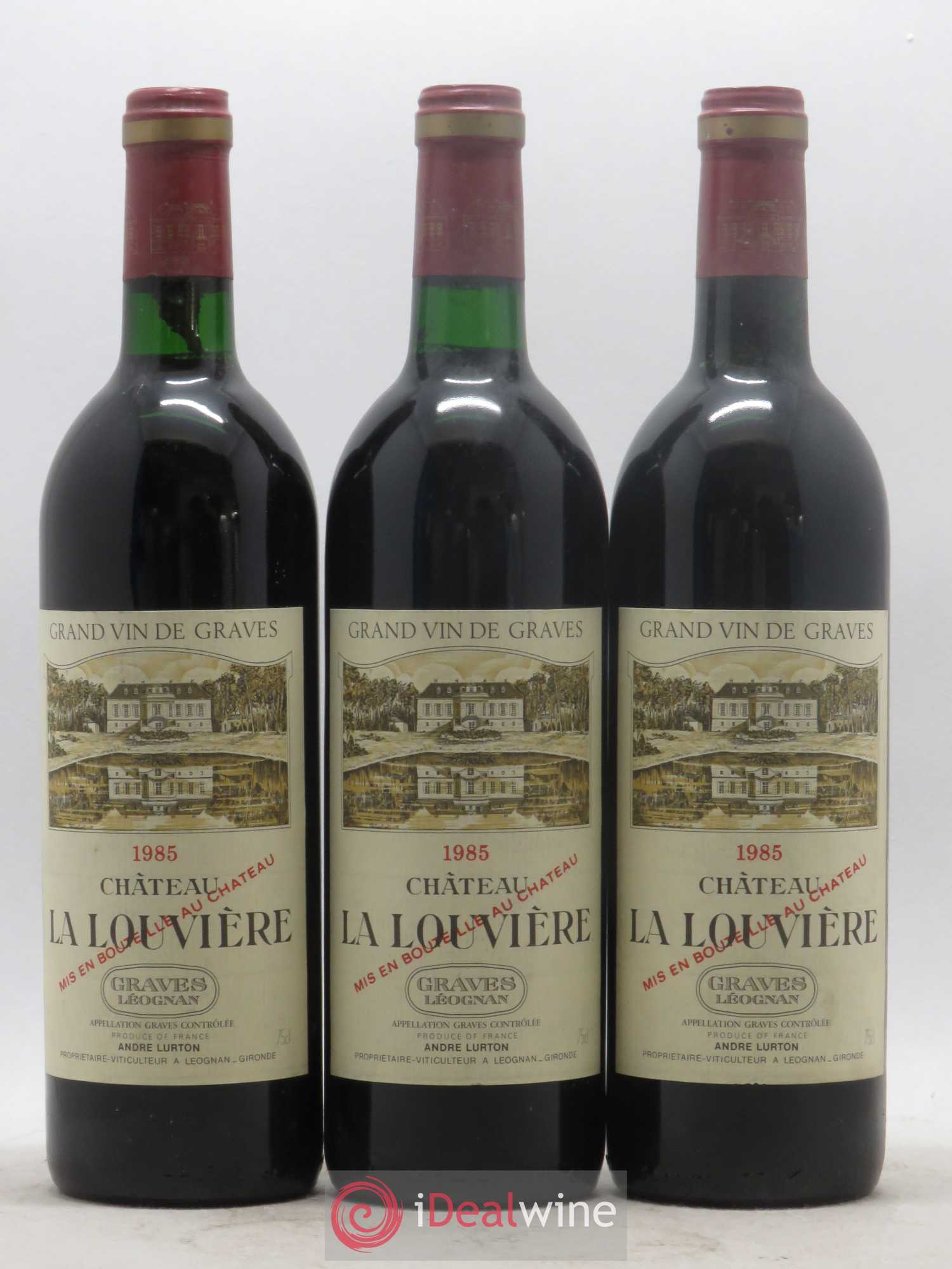 Château la Louvière 1985 - Lot de 6 bouteilles - 1