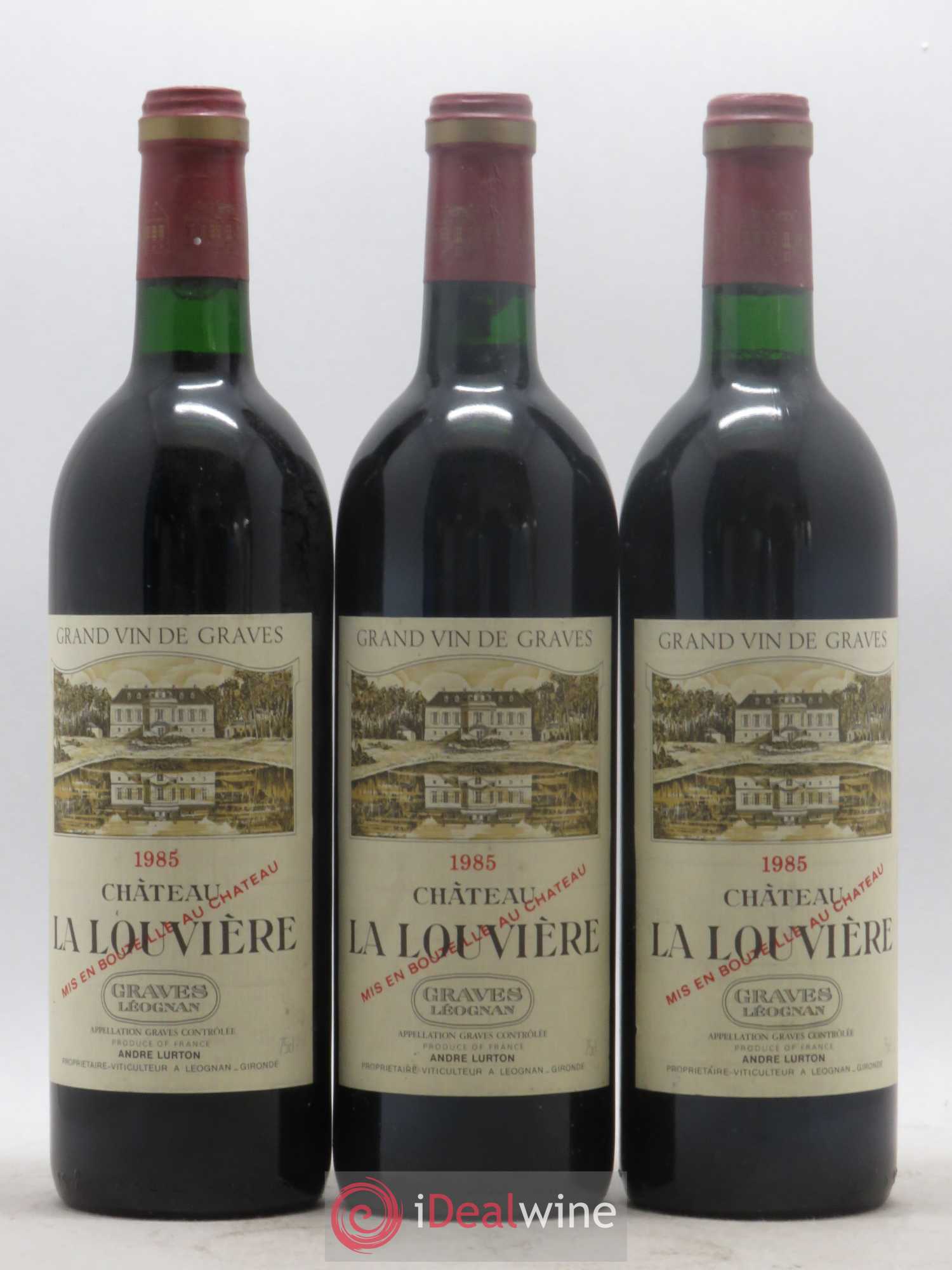 Château la Louvière 1985 - Lot de 6 bouteilles - 2