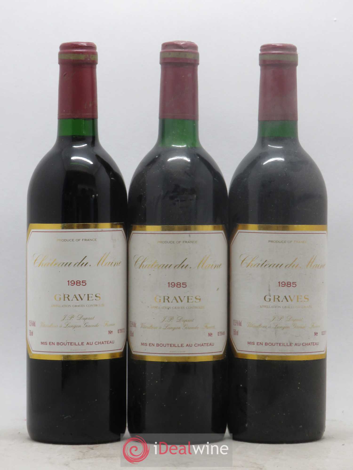 Graves Château du Maine 1985 - Posten von 6 Flaschen - 1