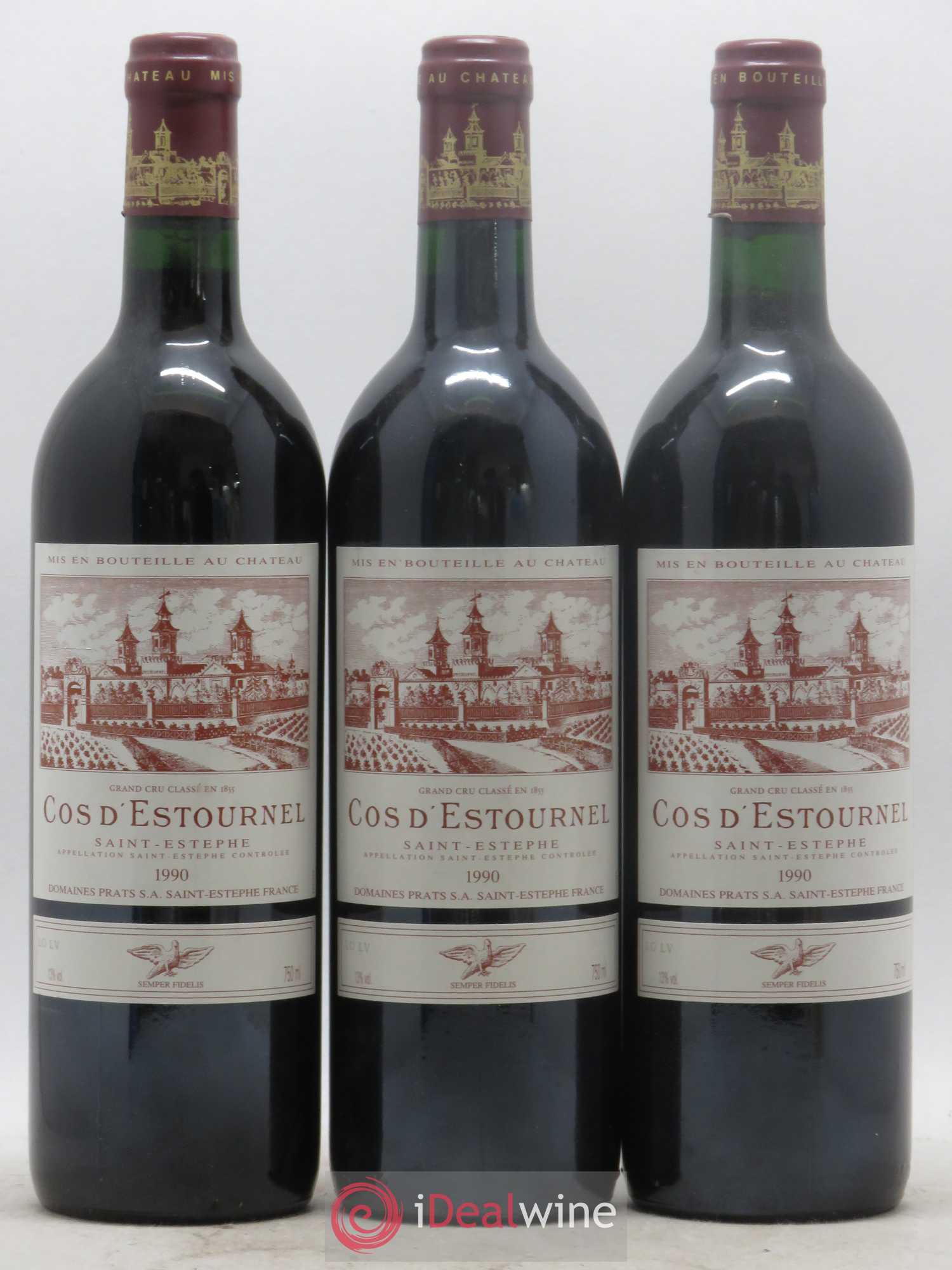 Cos d'Estournel 2ème Grand Cru Classé 1990 - Lot de 3 bouteilles - 0