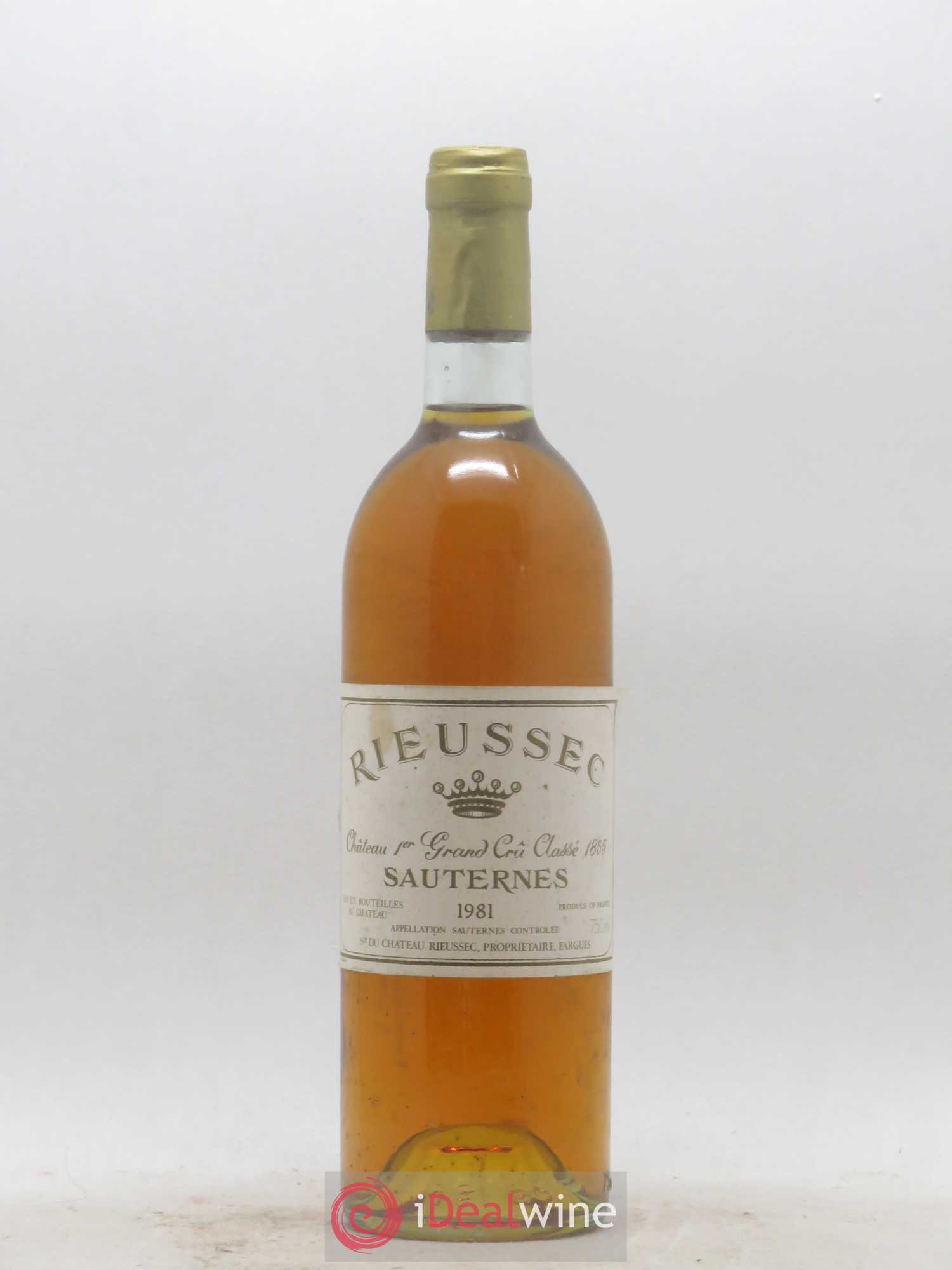 Château Rieussec 1er Grand Cru Classé 1981 - Posten von 1 Flasche - 0