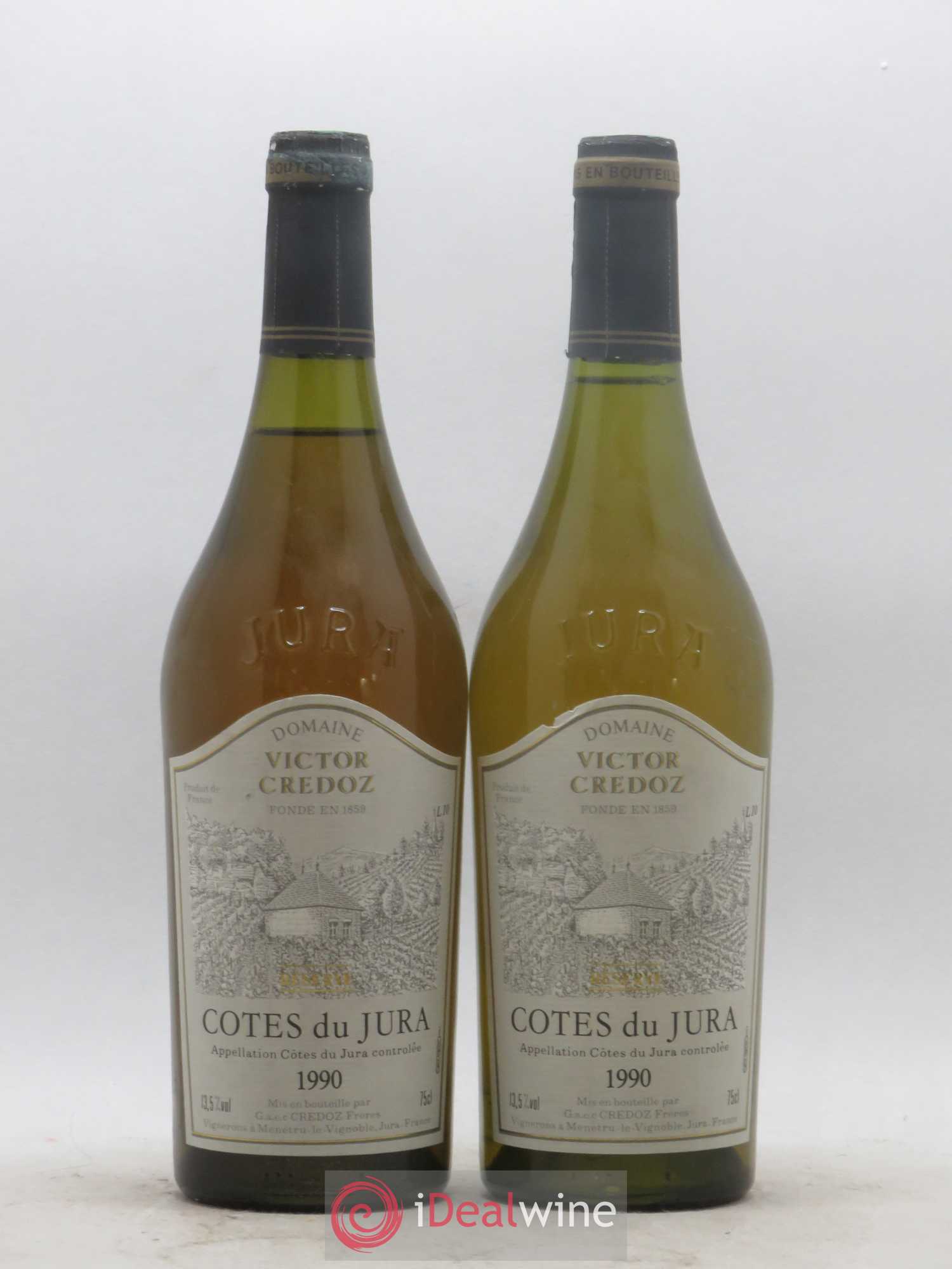 Côtes du Jura Reserve Credoz 1990 - Posten von 2 Flaschen - 0