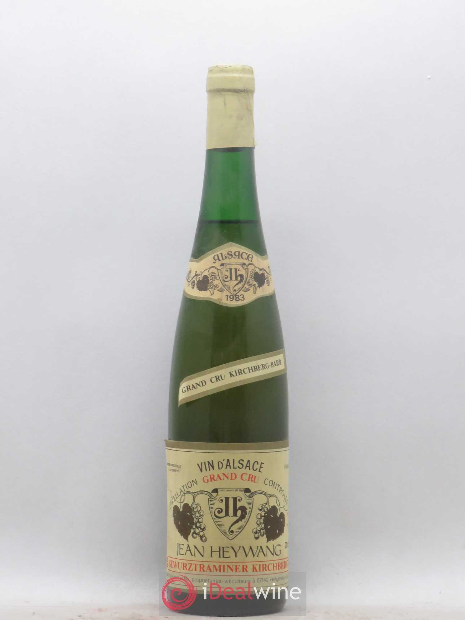 Gewurztraminer Grand Cru Kirchberg Jean Heywang 1983 - Posten von 1 Flasche - 0