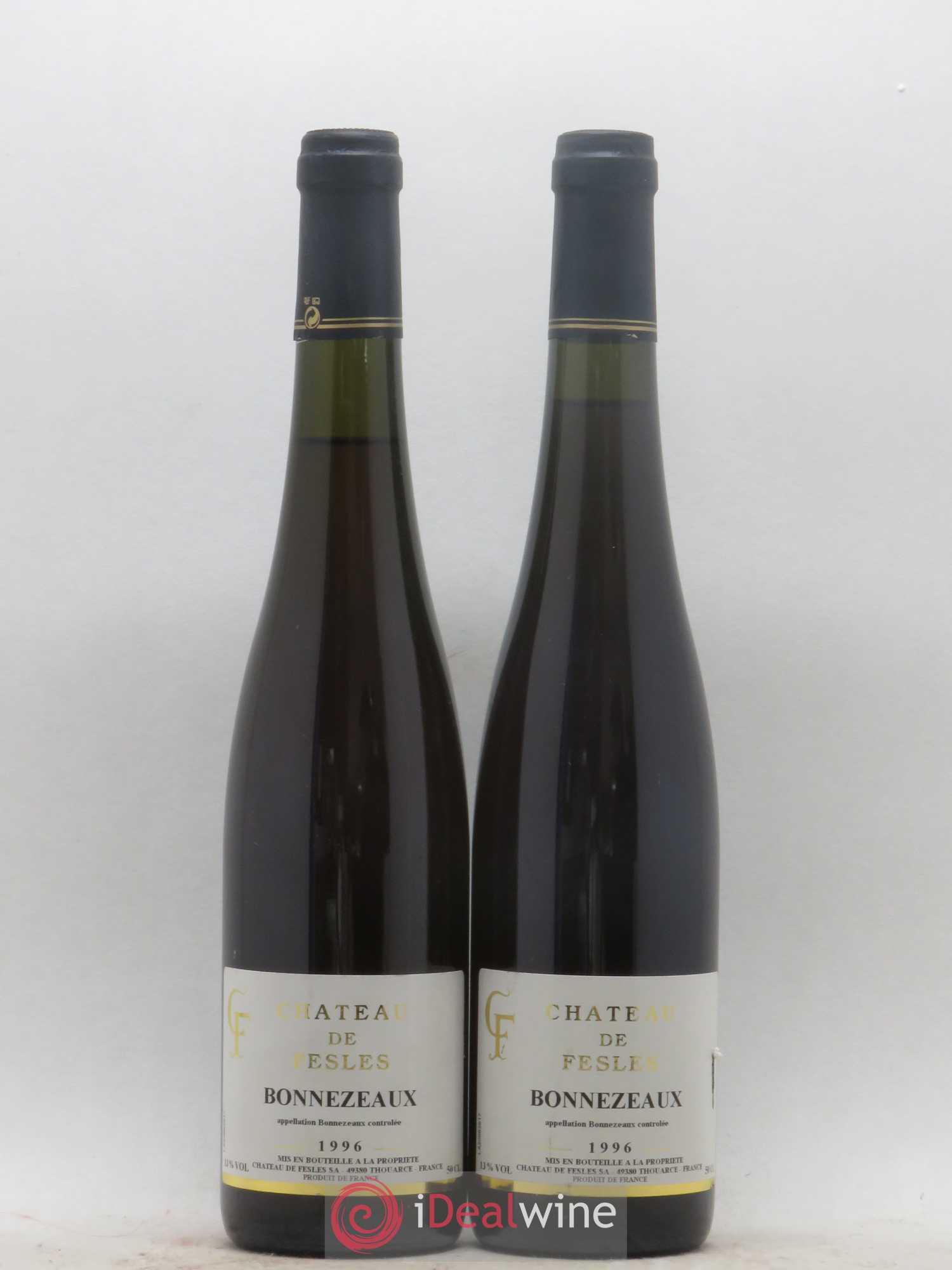 Bonnezeaux Château de Fesles 50cl 1996 - Lotto di 2 bottiglie - 0