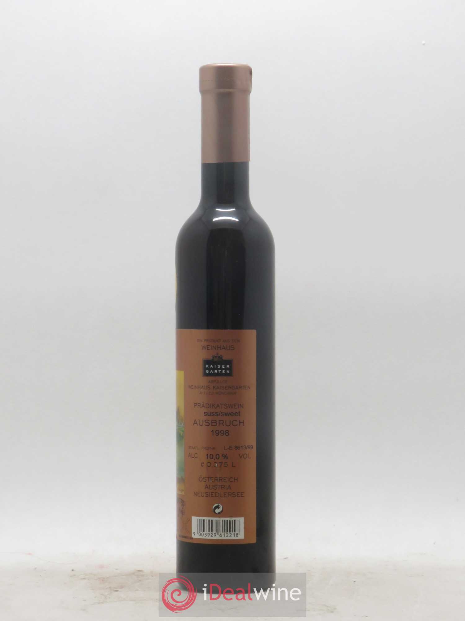 Autriche Ausbruch Seewinkler Impressionen Weinhaus Kaisergarten 1998 - Posten von 1 Demi-Flasche - 1