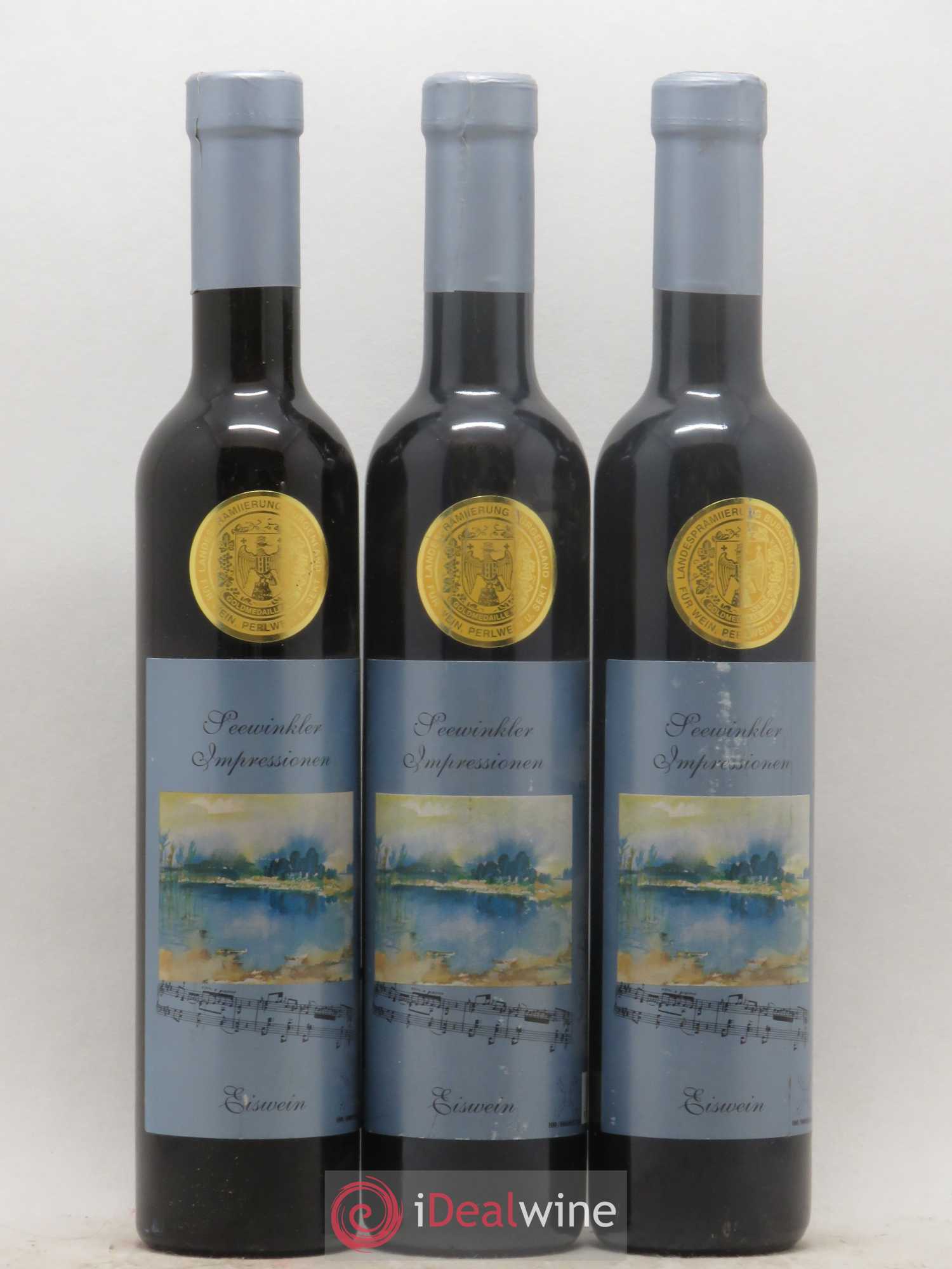 Autriche Eiswein Seewinkler Impressionen Weinhaus Kaisergarten 1998 - Posten von 3 Demi-Flaschen - 0
