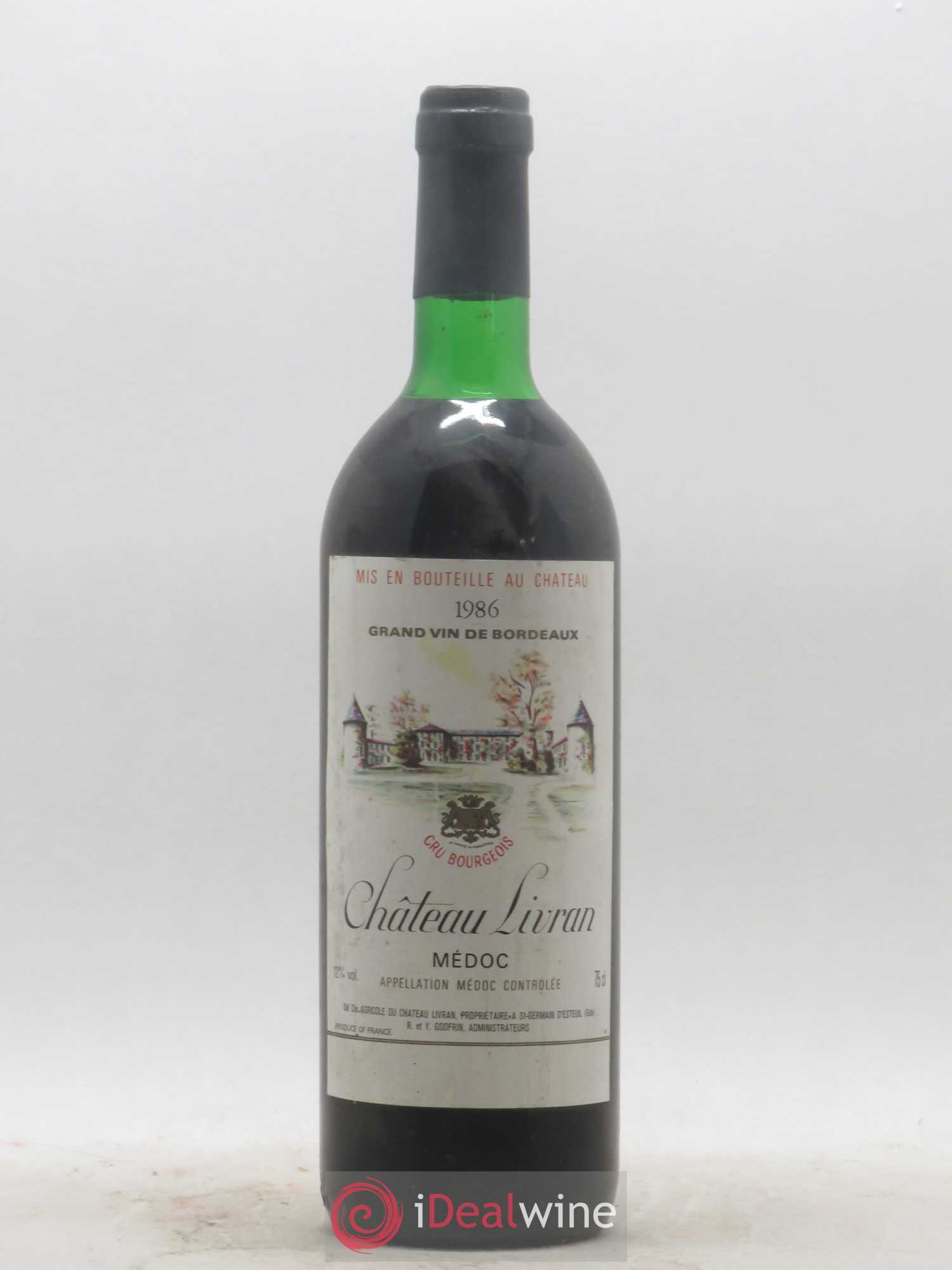 Château Livran Cru Bourgeois 1986 - Lot de 1 bouteille - 0