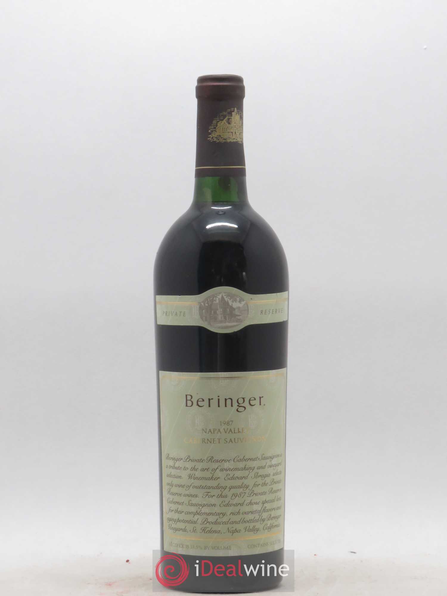 Napa Valley Beringer - Private Reserve Beringer Vineyards 1997 - Lot de 1 bouteille - 0