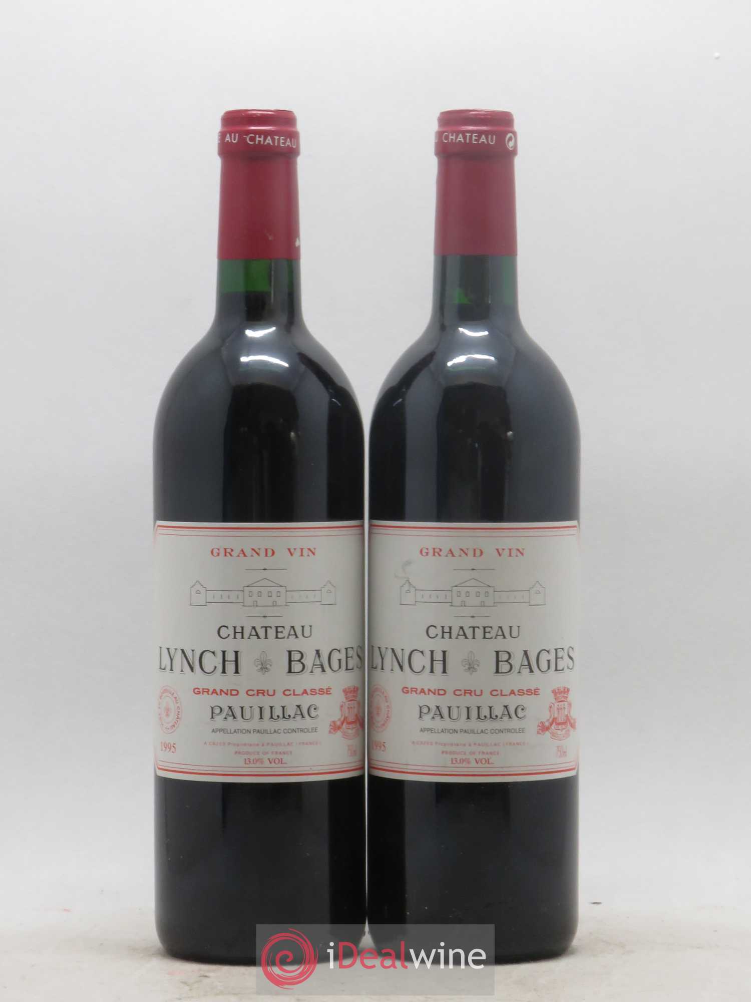 Château Lynch Bages 5ème Grand Cru Classé 1995 - Lot de 2 bouteilles - 0