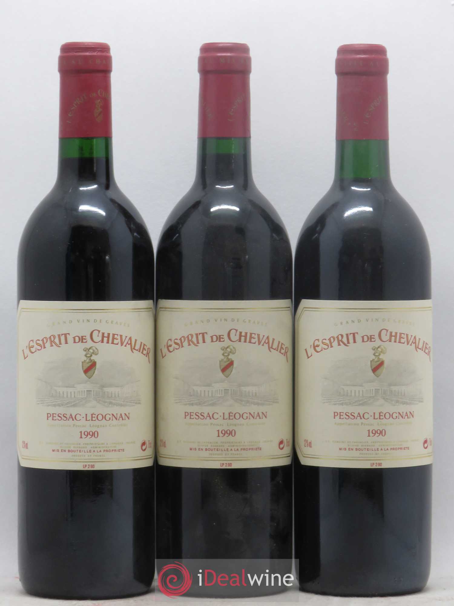Esprit de Chevalier Second Vin 1990 - Lot de 6 bouteilles - 1