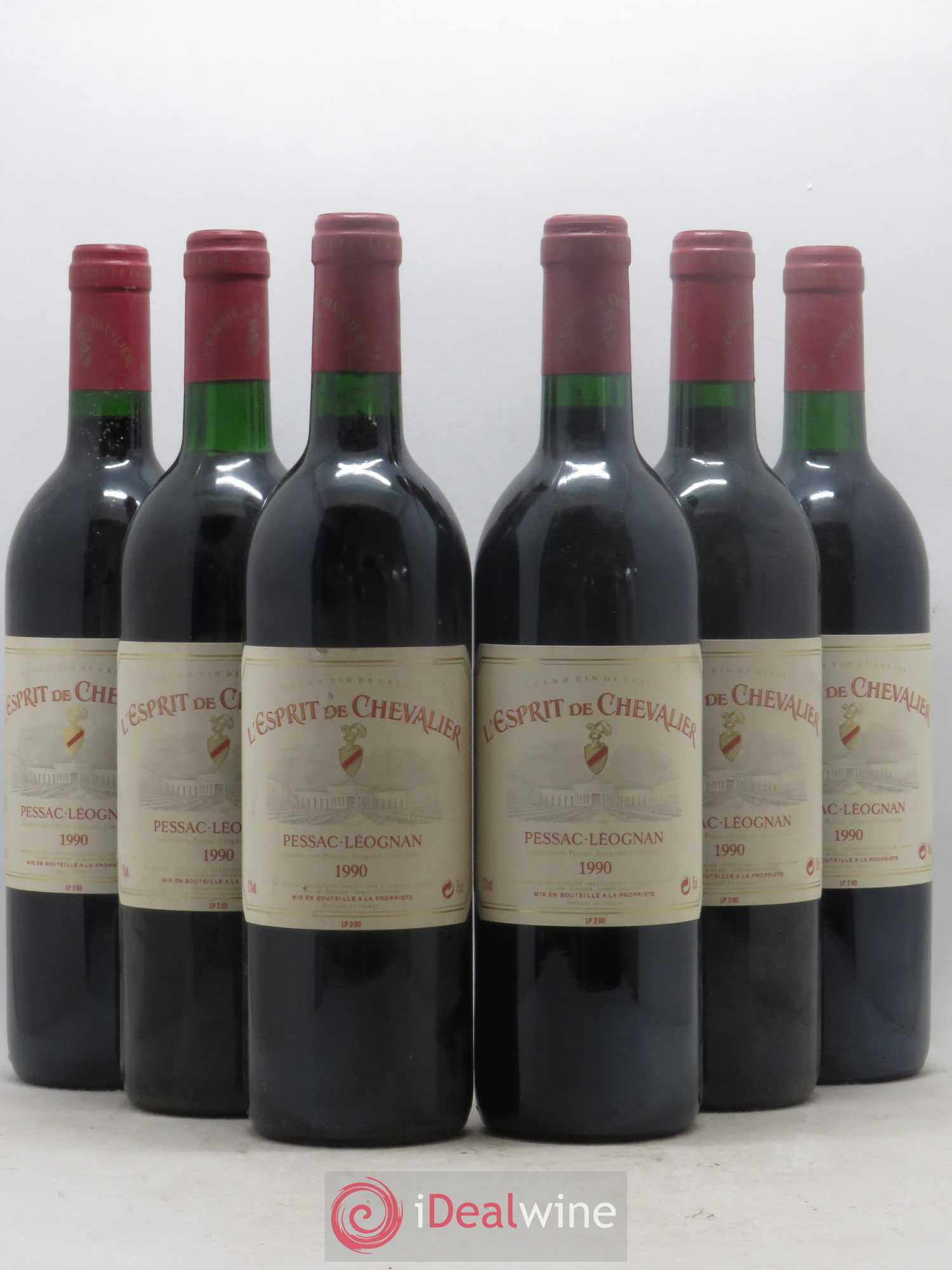 Esprit de Chevalier Second Vin 1990 - Lot de 6 bouteilles - 0