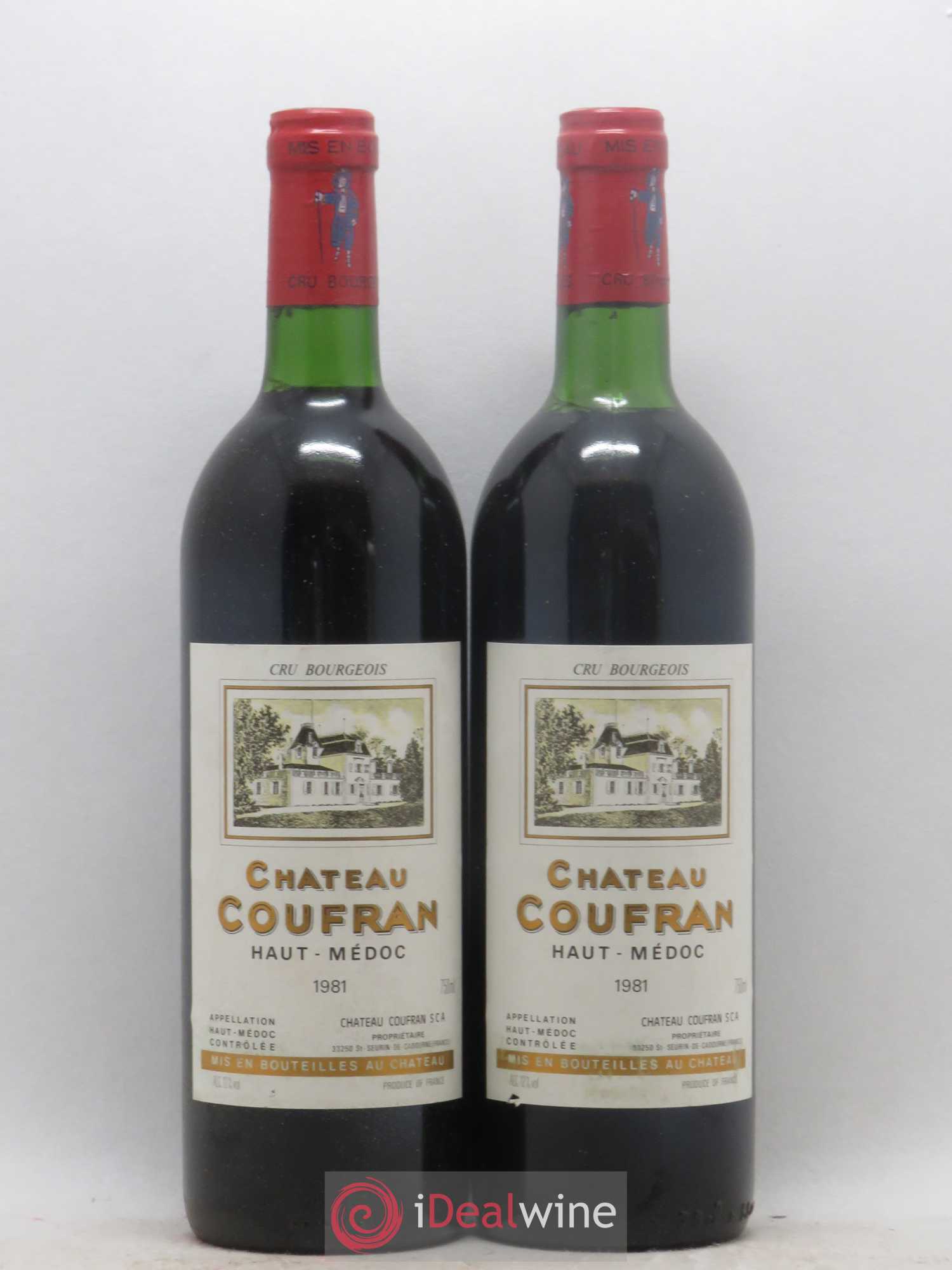 Château Coufran Cru Bourgeois 1981 - Lot de 2 bouteilles - 0