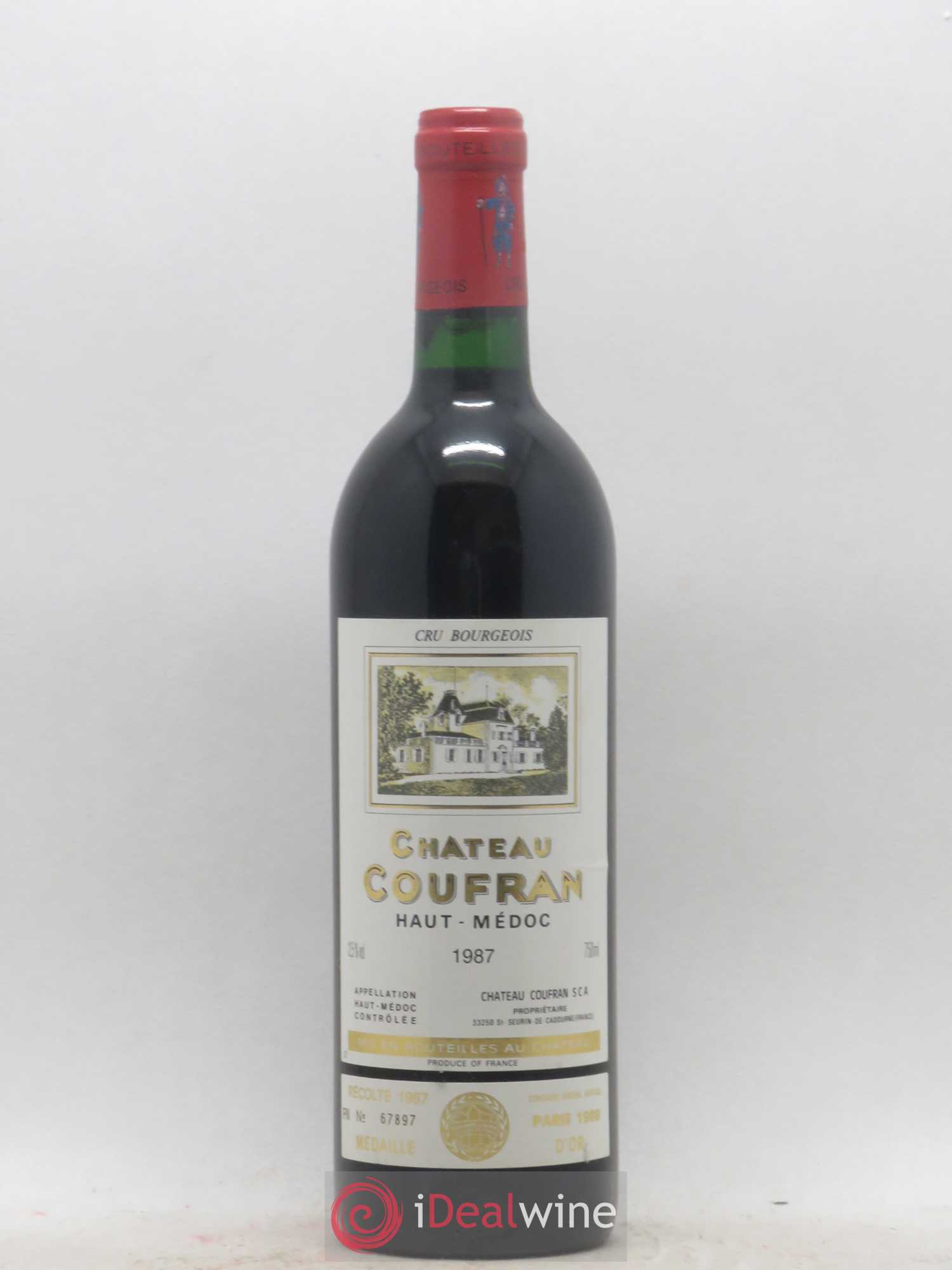 Château Coufran Cru Bourgeois 1987 - Lot de 1 bouteille - 0