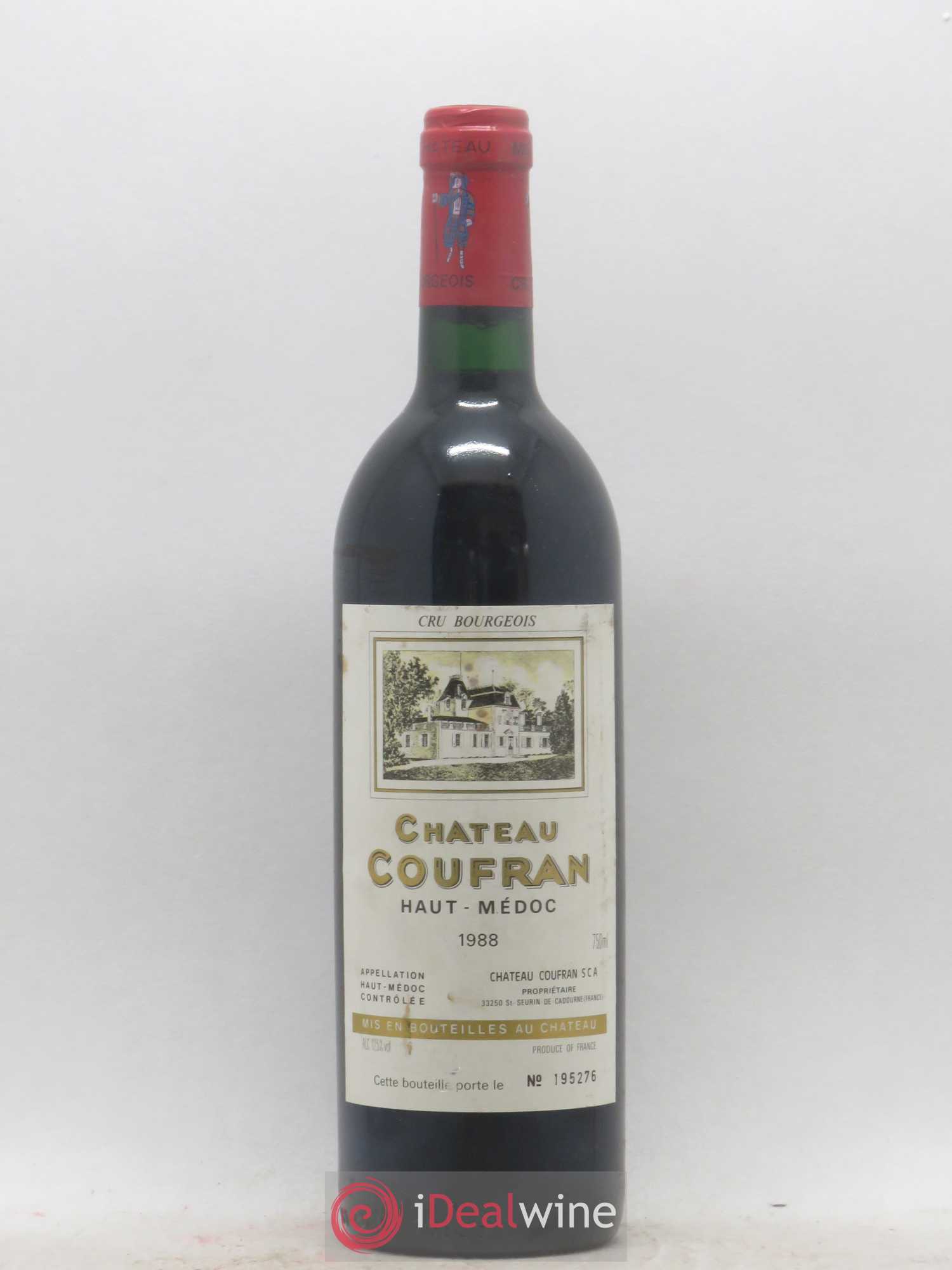 Château Coufran Cru Bourgeois 1988 - Lot de 1 bouteille - 0