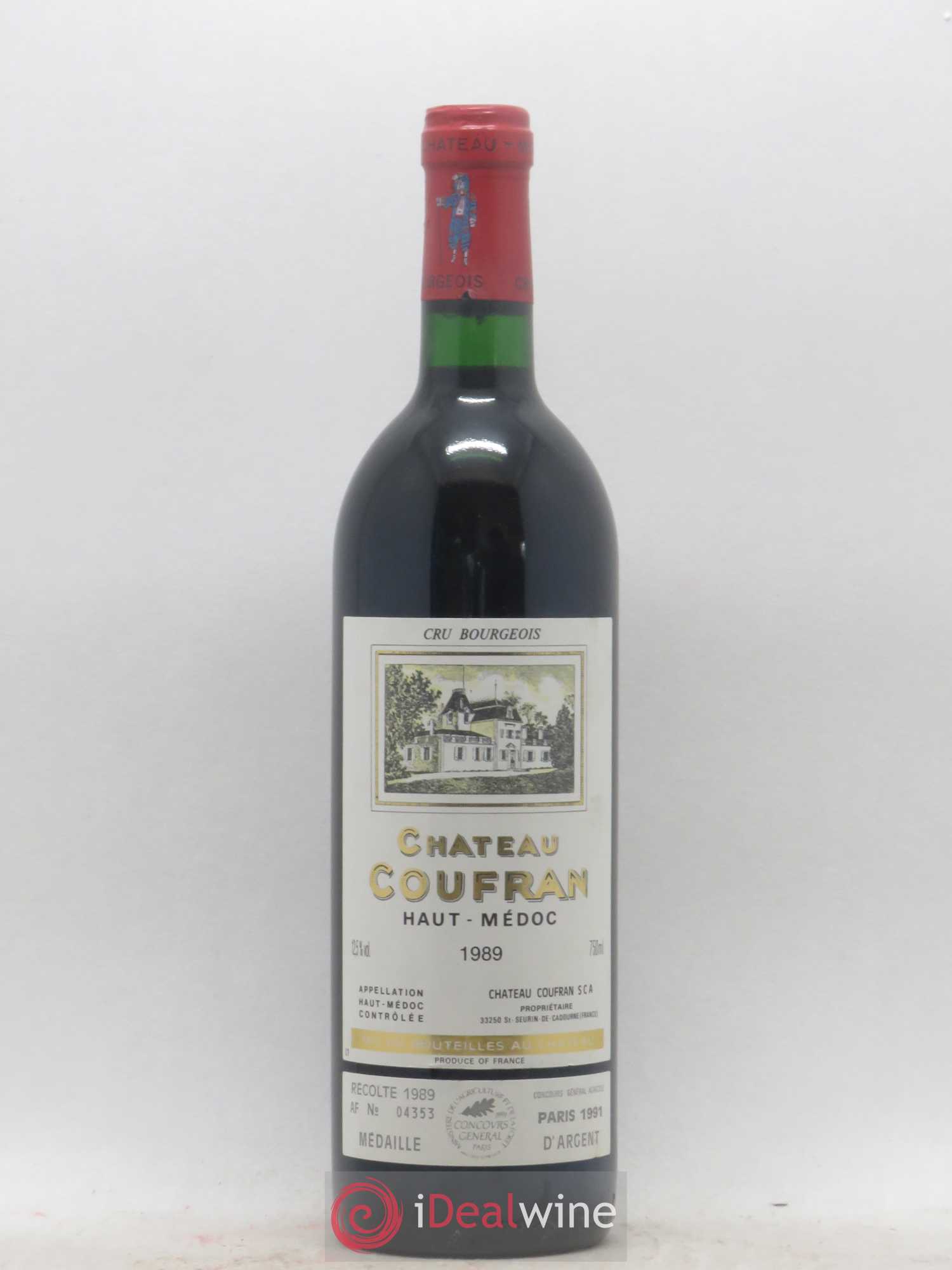 Château Coufran Cru Bourgeois 1989 - Lot de 1 bouteille - 0