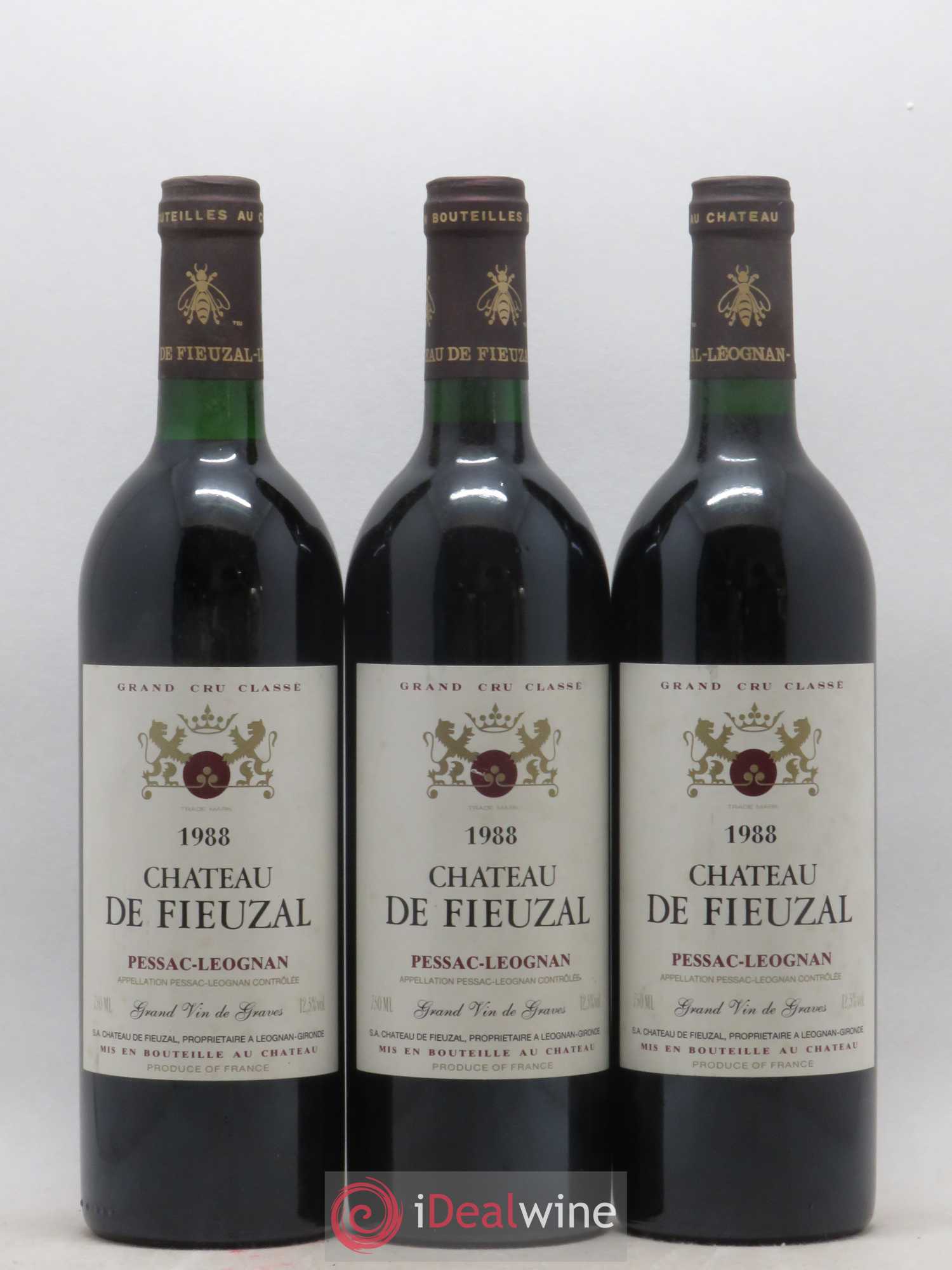 Château de Fieuzal Cru Classé de Graves 1988 - Lot de 6 bouteilles - 2