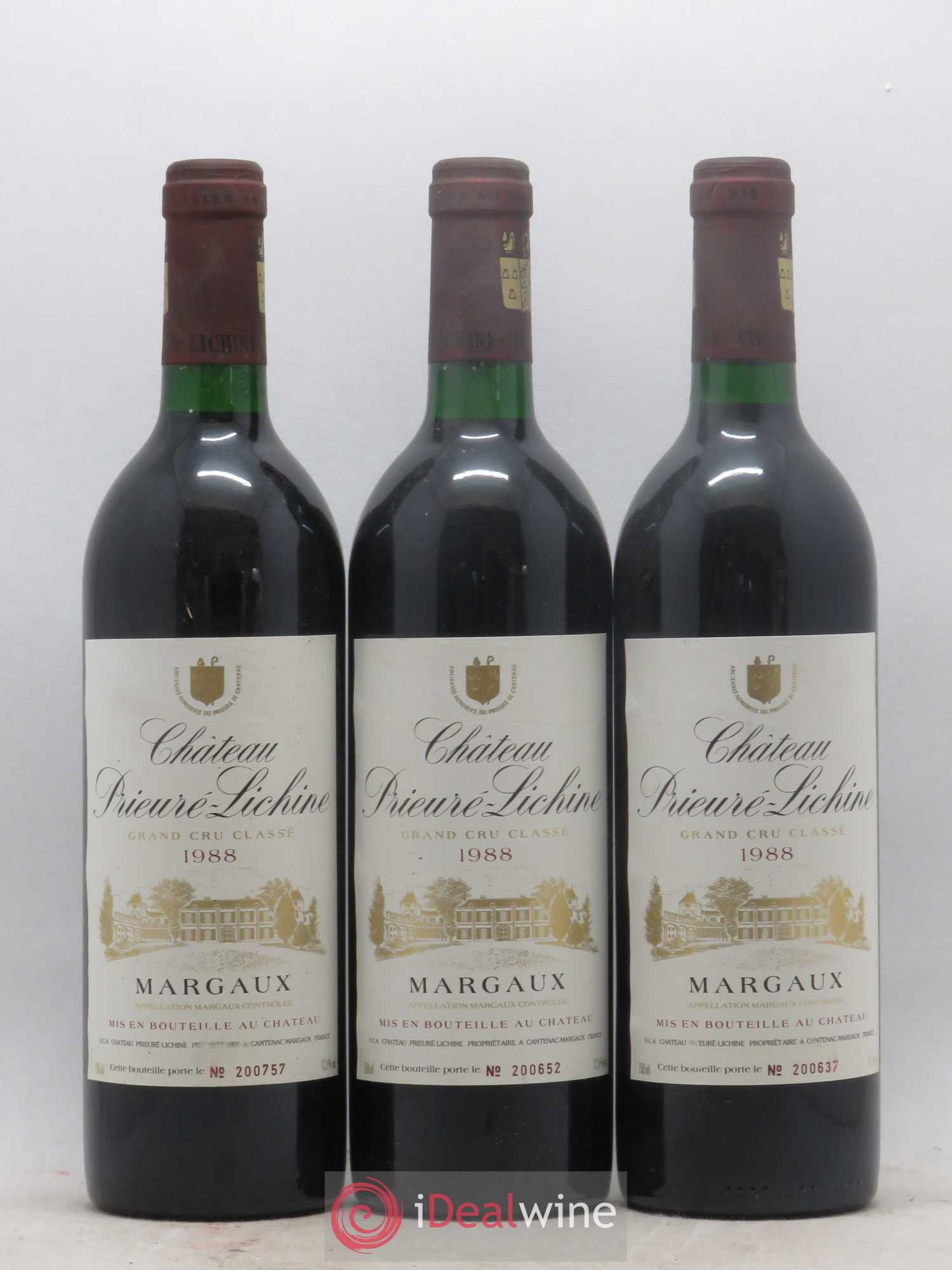 Château Prieuré Lichine 4ème Grand Cru Classé 1988 - Lot de 6 bouteilles - 1