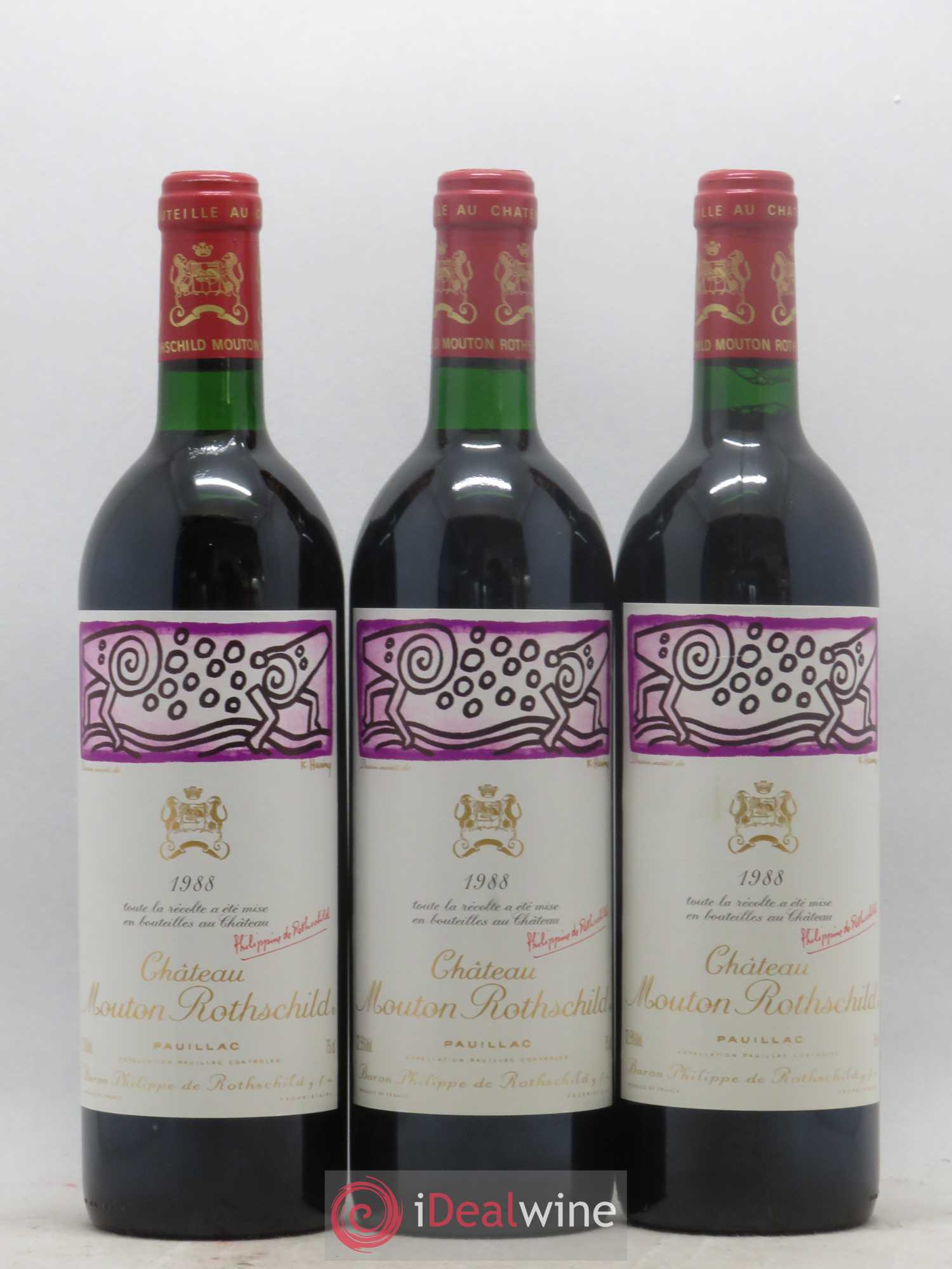 Château Mouton Rothschild 1er Grand Cru Classé 1988 - Lot de 6 bouteilles - 2
