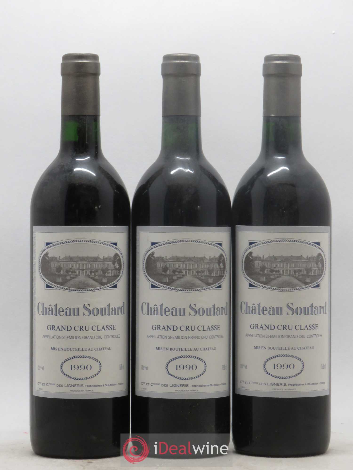 Château Soutard Grand Cru Classé 1990 - Lot de 12 bouteilles - 2