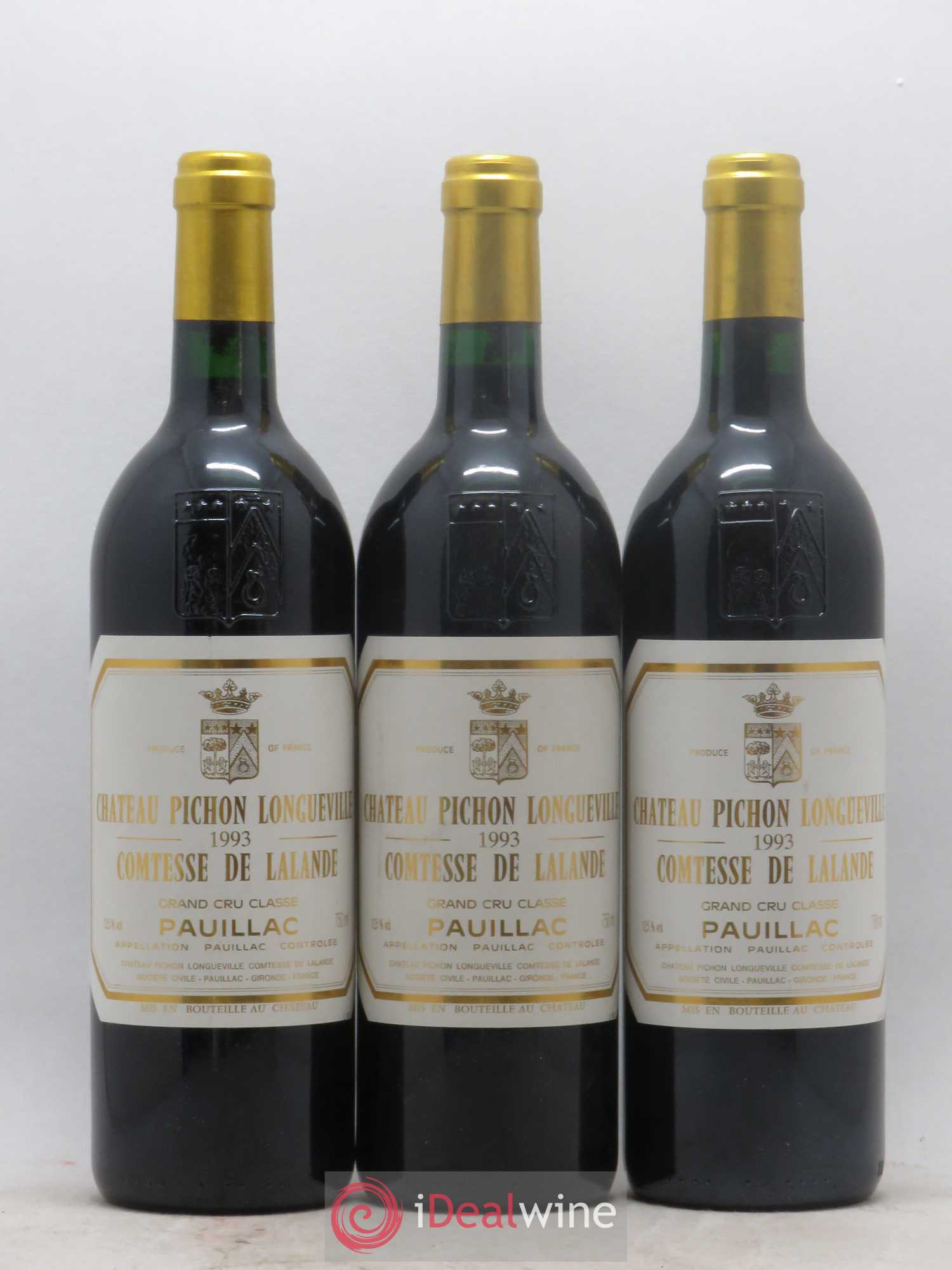 Château Pichon Longueville Comtesse de Lalande 2ème Grand Cru Classé 1993 - Lot de 12 bouteilles - 3