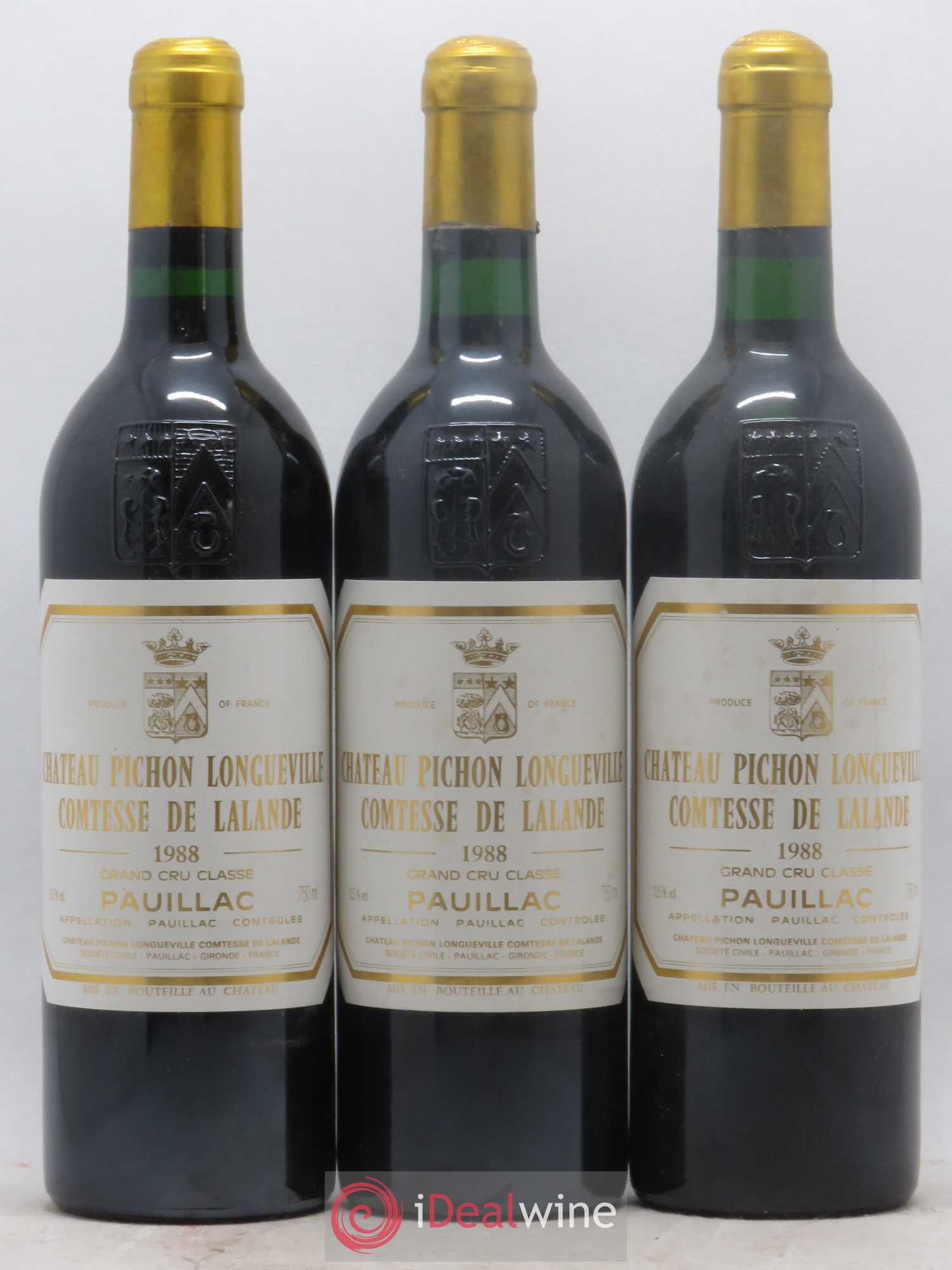Château Pichon Longueville Comtesse de Lalande 2ème Grand Cru Classé 1988 - Lot de 12 bouteilles - 1