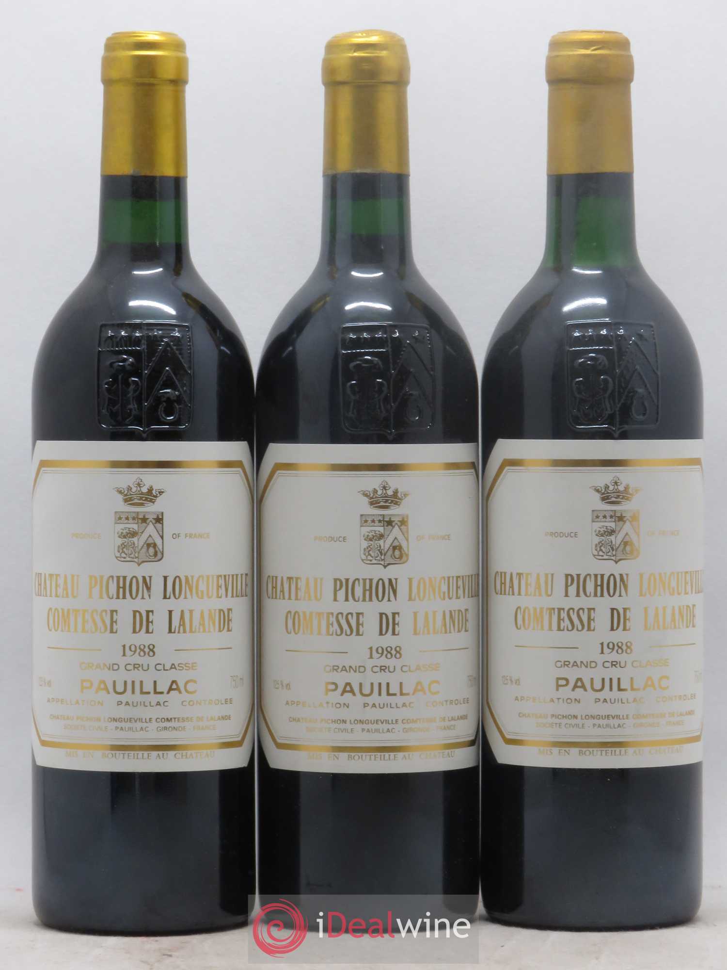 Château Pichon Longueville Comtesse de Lalande 2ème Grand Cru Classé 1988 - Lot de 12 bouteilles - 2
