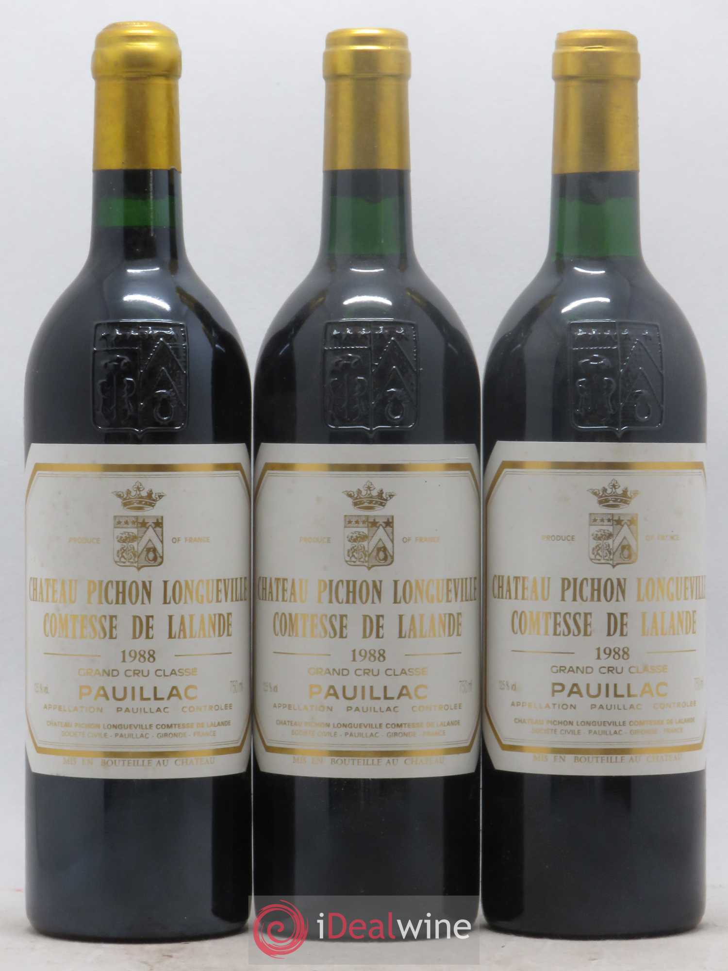 Château Pichon Longueville Comtesse de Lalande 2ème Grand Cru Classé 1988 - Lot de 12 bouteilles - 4