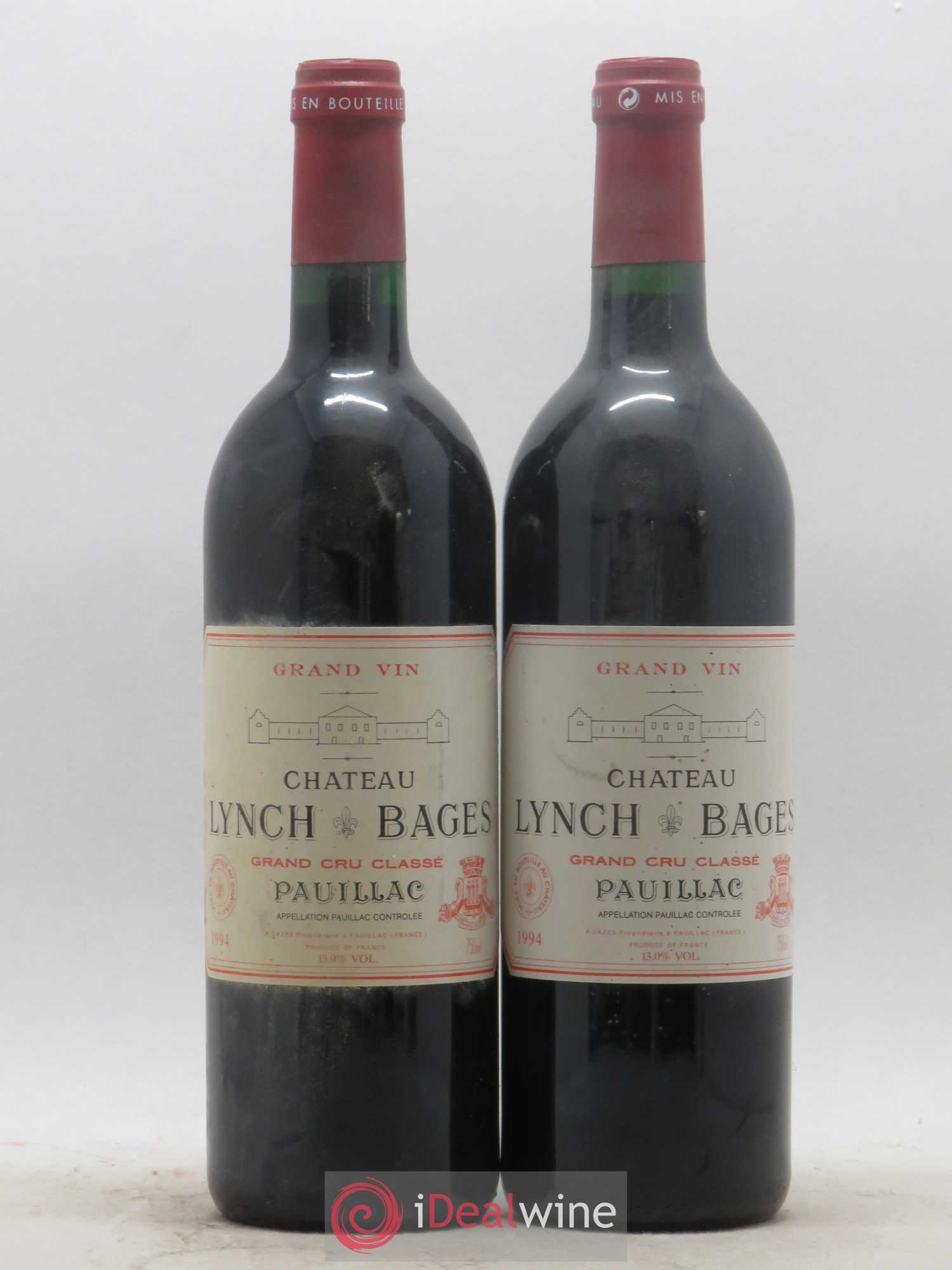 Château Lynch Bages 5ème Grand Cru Classé 1994 - Lot de 2 bouteilles - 0