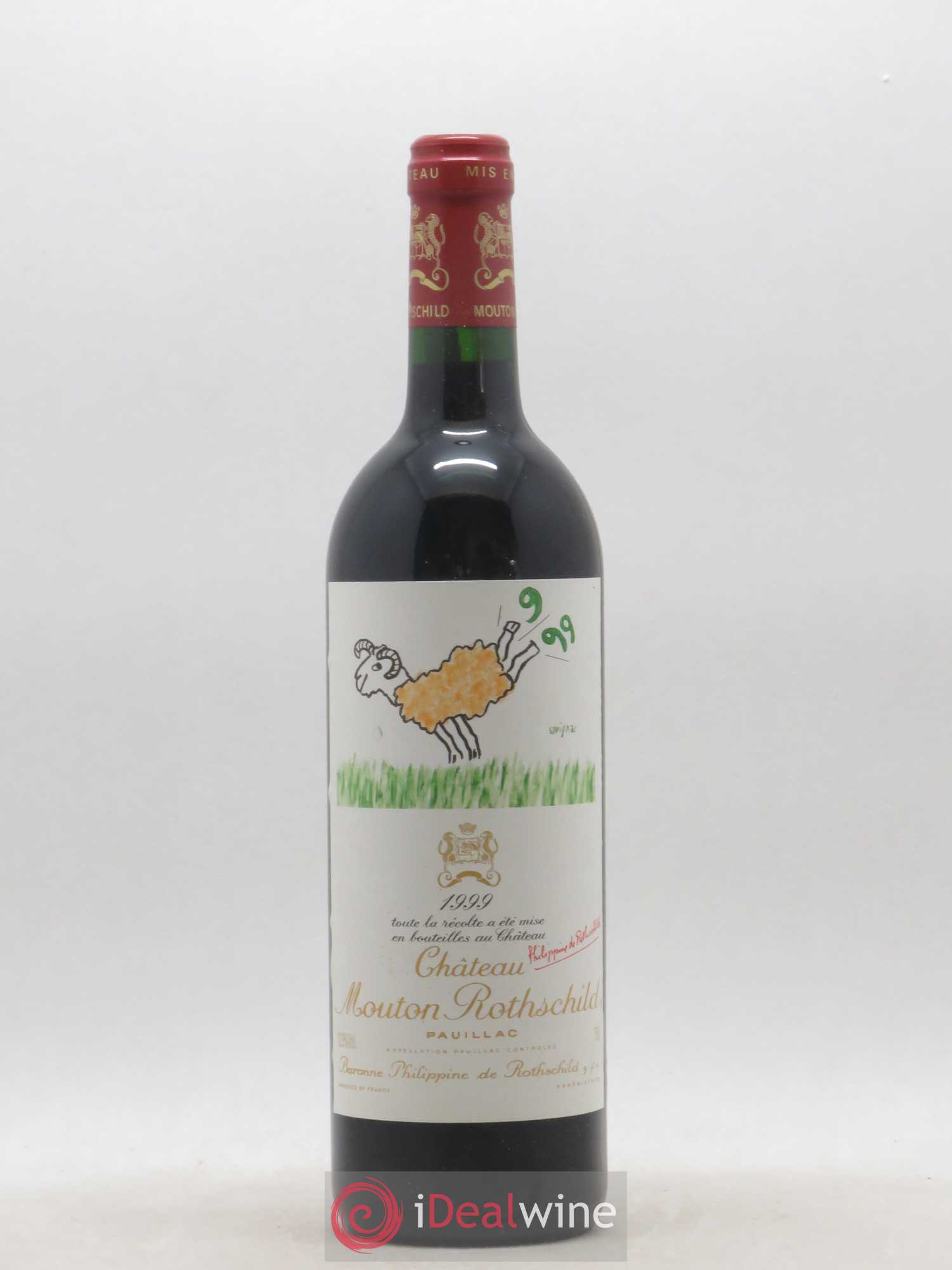 Château Mouton Rothschild 1er Grand Cru Classé 1999 - Lot de 1 bouteille - 0