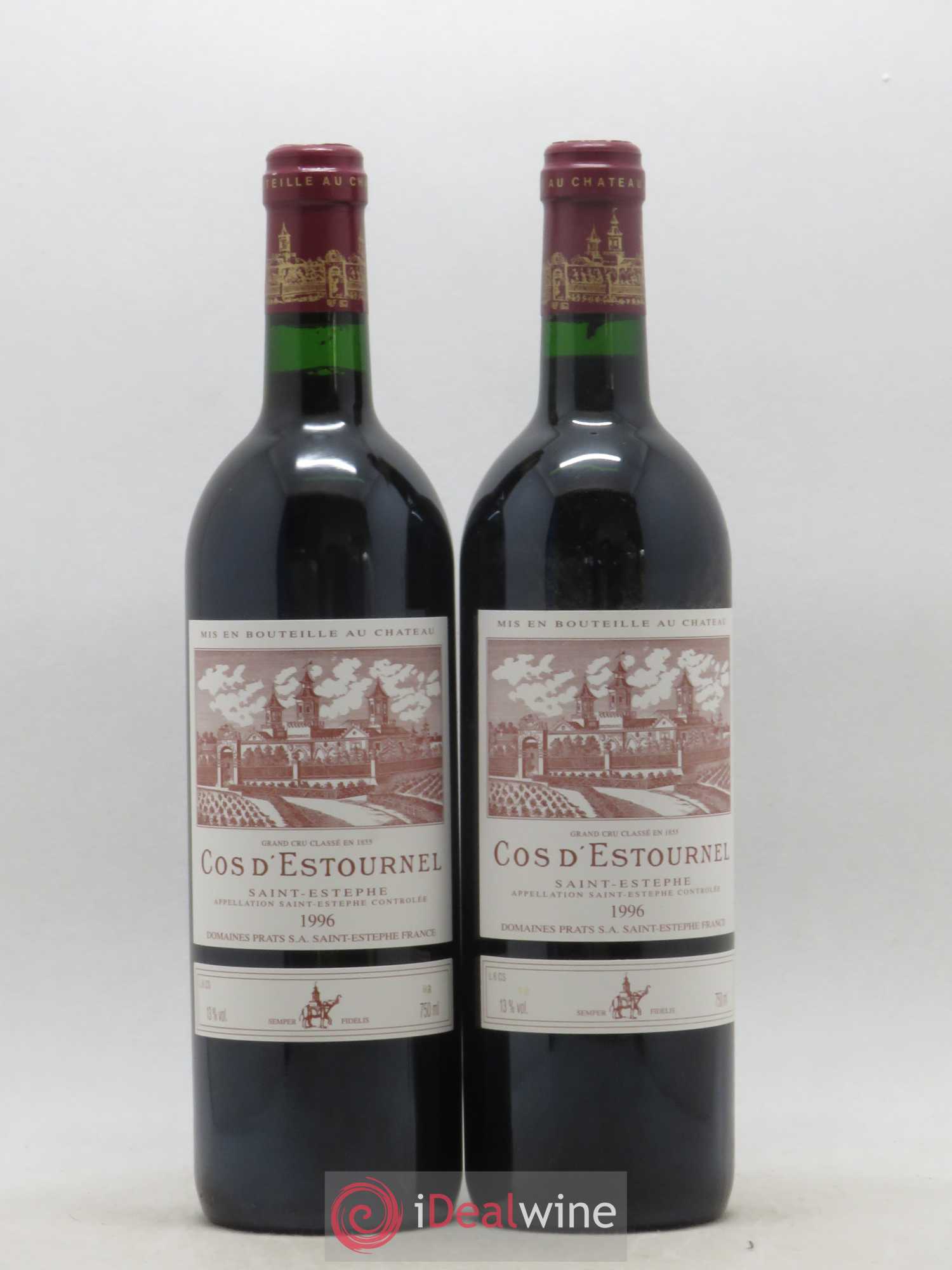 Cos d'Estournel 2ème Grand Cru Classé 1996 - Lot de 2 bouteilles - 0