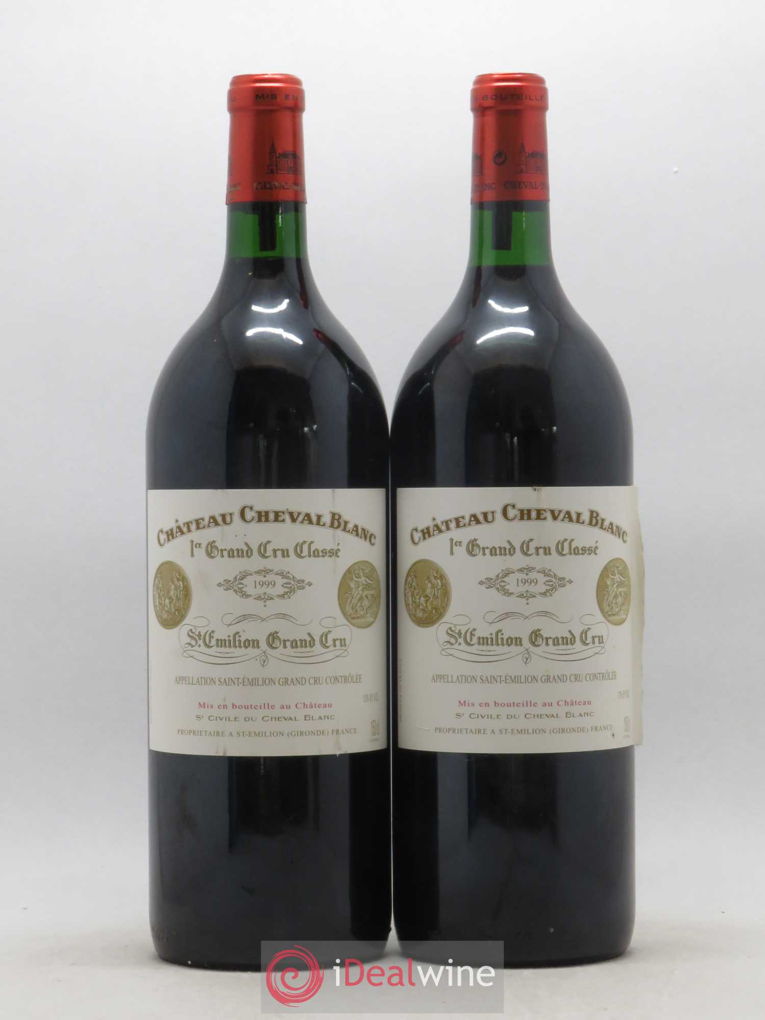 Château Cheval Blanc 1er Grand Cru Classé A 1999 - Lot de 2 magnums - 0